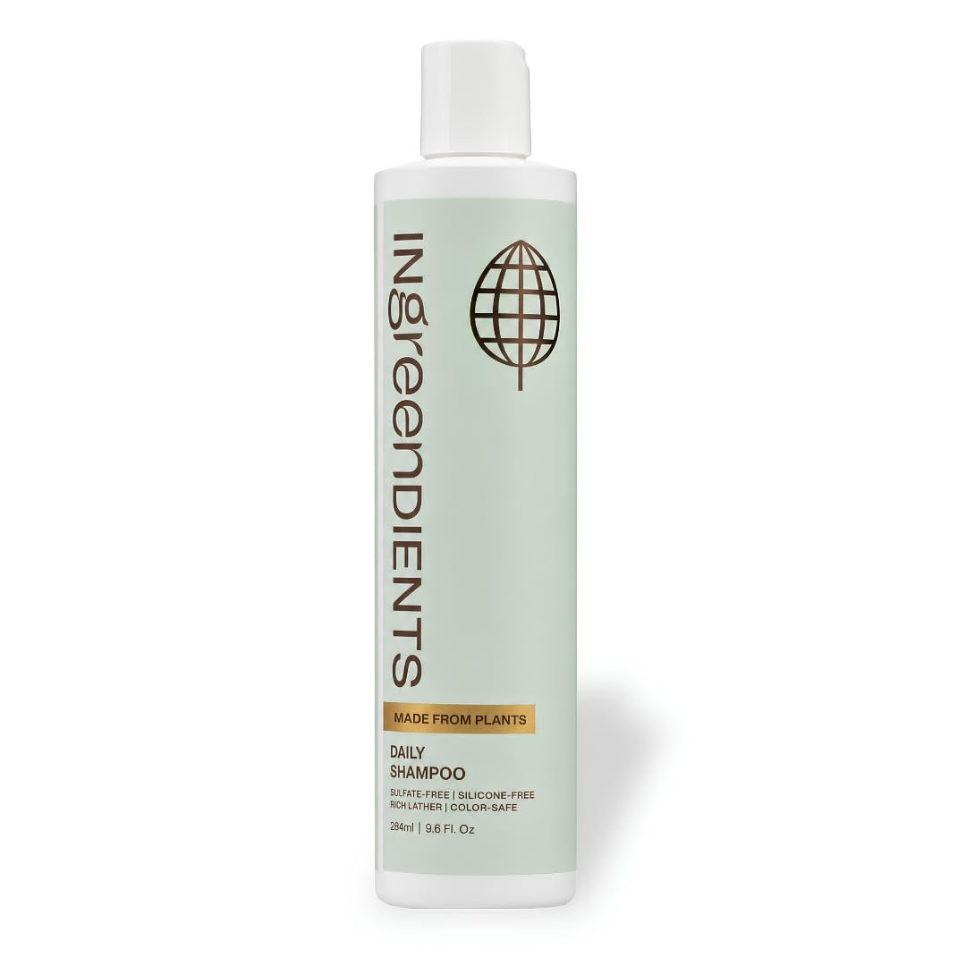 Ingreendients Natural Shampoo With Organic Ingredients – Sulfate Free, Color Safe, Non Toxic With Tea Tree Oil & Apple Cider Vinegar, Vegan, Gluten Free, pH Balanced