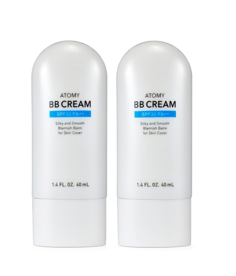 A.t.o.m.y BB Cream SPF 30 PA++ – Radiant Coverage with Hydrating & Anti-Aging Benefits | Lightweight Korean Beauty Balm (1.35 fl oz) x 2pcs