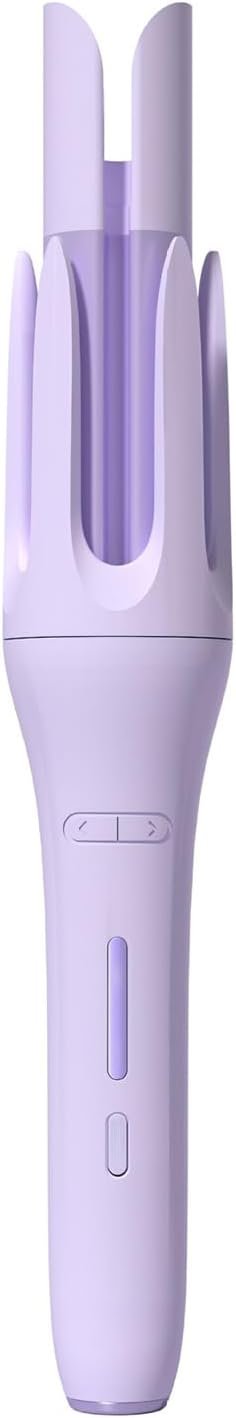 Automatic Hair Curler, 4 Temperature & Timer Settings, Auto Shut-Off, Anti-Scald, Rotating Curling Wand