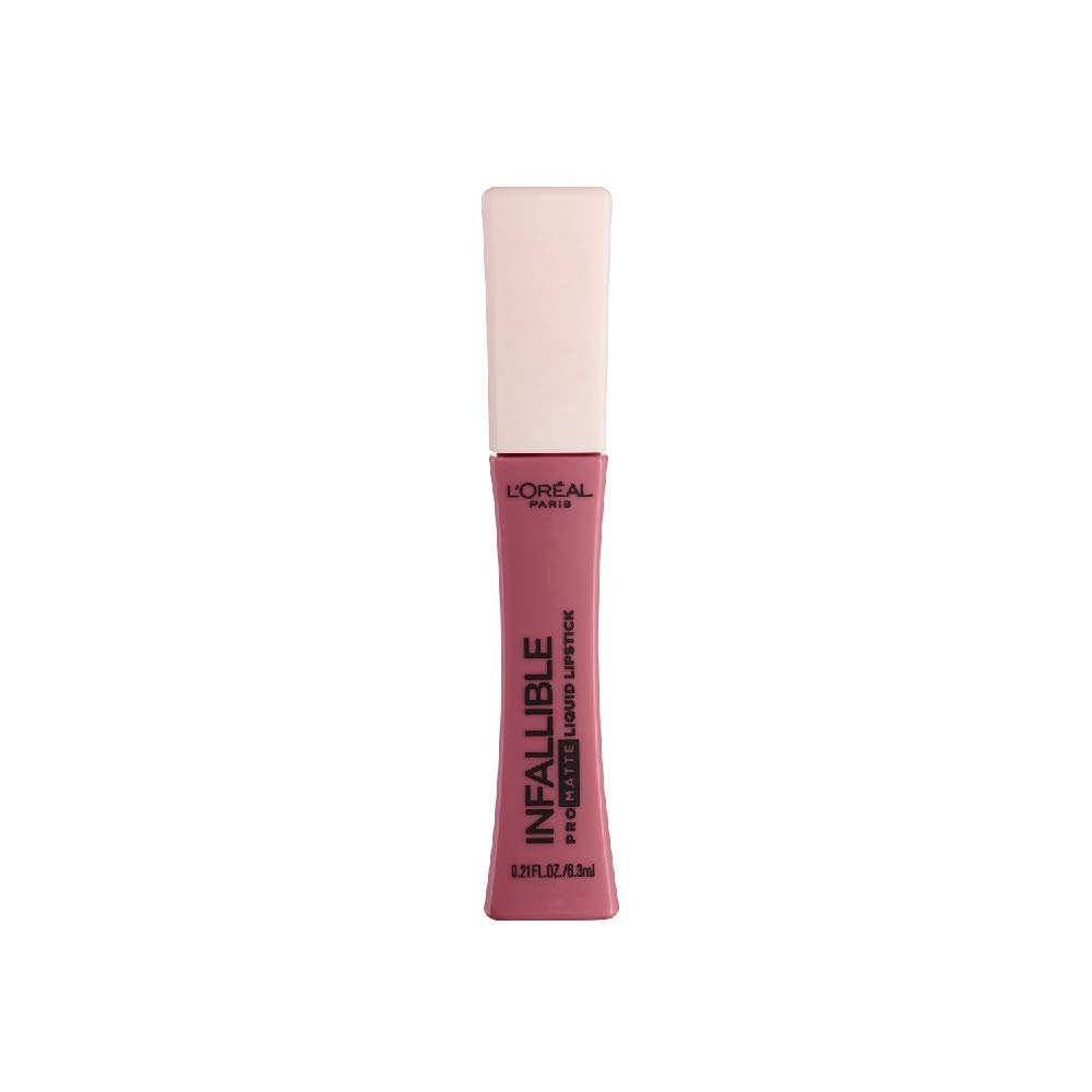 L’Oreal Paris Makeup Infallible Pro Matte Les Macarons Scented Matte Liquid Lipstick, Highly Pigmented, Longwear, Waterproof and Smudge Proof, Dose of Rose, 0.21 fl; oz.