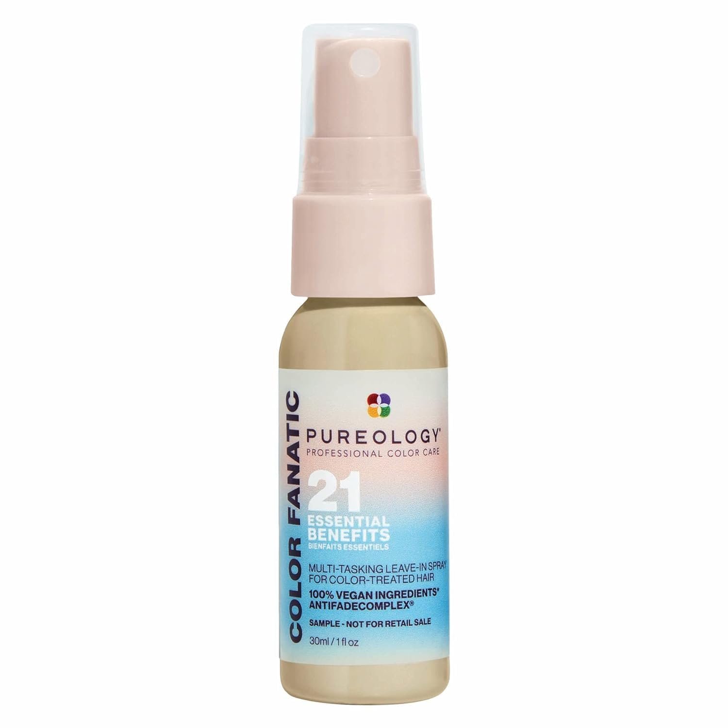 Pureology Color Fanatic Multi-Tasking Leave-In Spray – Detangling & Frizz Control, 21 Benefits for All Hair Types, Heat Protection, Infused with Coconut & Camellia Oils, Color Safe, Vegan