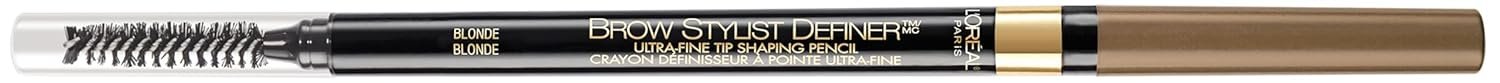 L’Oreal Paris Makeup Brow Stylist Definer Waterproof Eyebrow Pencil, Ultra-Fine Mechanical Pencil, Draws Tiny Brow Hairs and Fills in Sparse Areas and Gaps, Brunette, 0.003 Ounce (Pack of 2)
