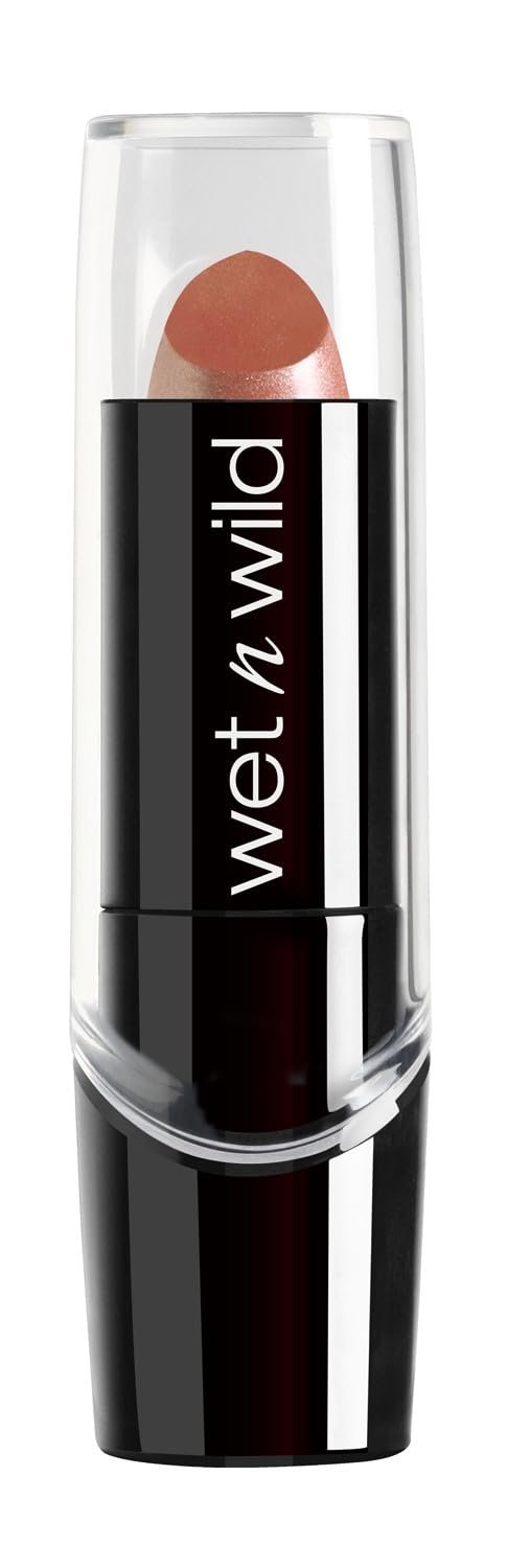 wet n wild Silk Finish Lipstick, Hydrating Rich Buildable Lip Color, Formulated with Vitamins A,E, & Macadamia for Ultimate Hydration, Cruelty-Free & Vegan – Breeze