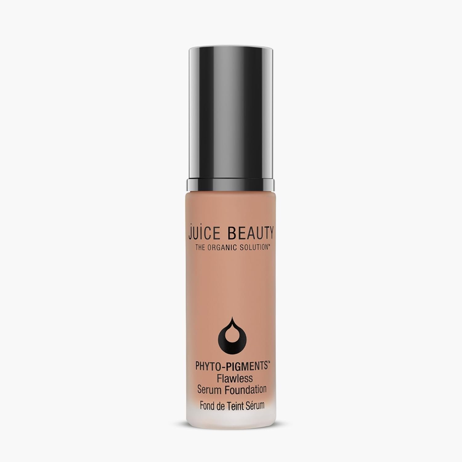 Juice Beauty Phyto‑Pigments Flawless Serum Foundation – Non-Comedogenic, Long-Wear & Buildable Medium-to-Full Coverage – Vegan, Clean Hydrating Liquid Makeup for All Skin Types, 30 mL, 16 Natural Tan