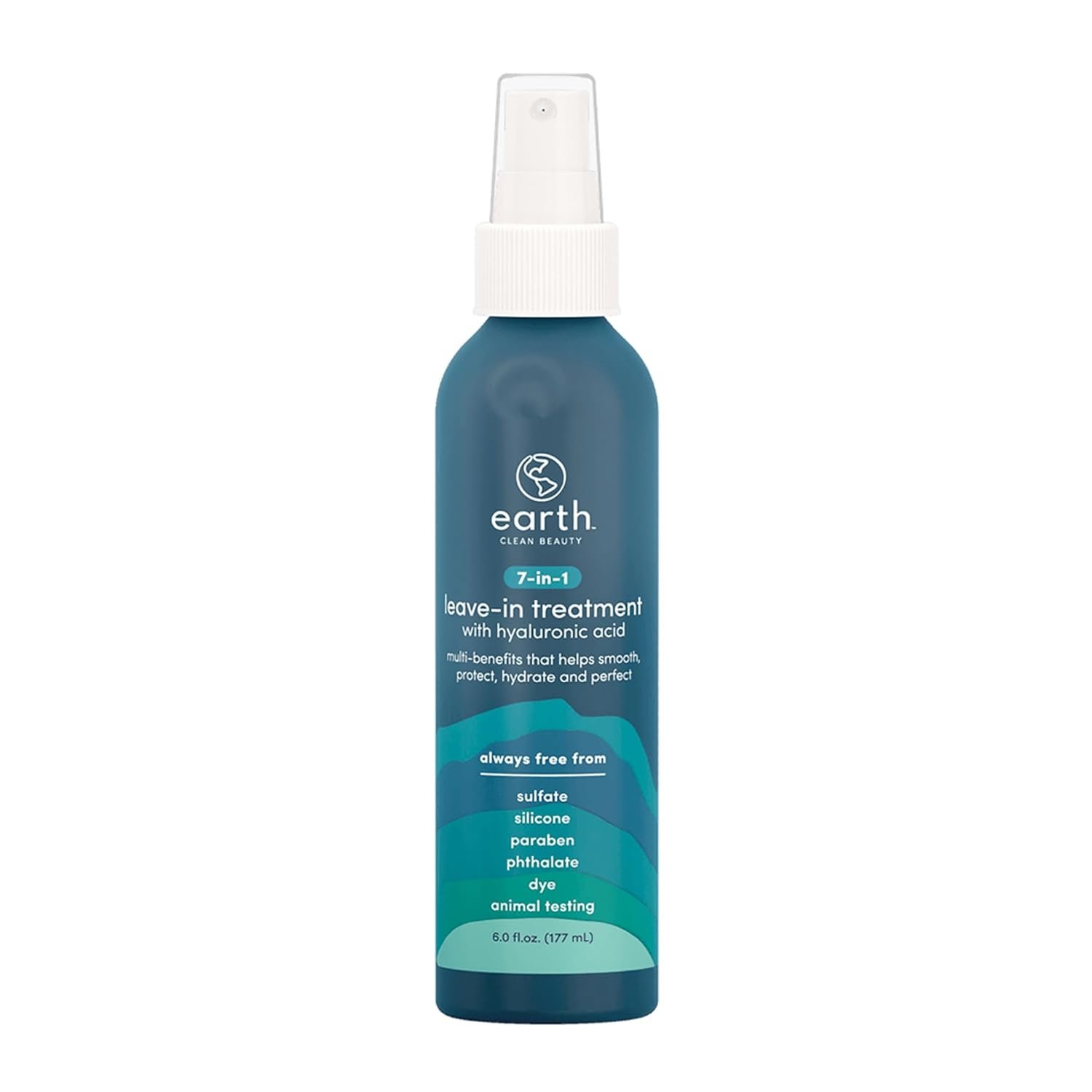 earth 7-in-1 Leave-in Treatment – Multitasking Spray For Hair – Leave-in Conditioner Spray with Hyaluronic Acid – Safe for Color-Treated Hair – 6 oz