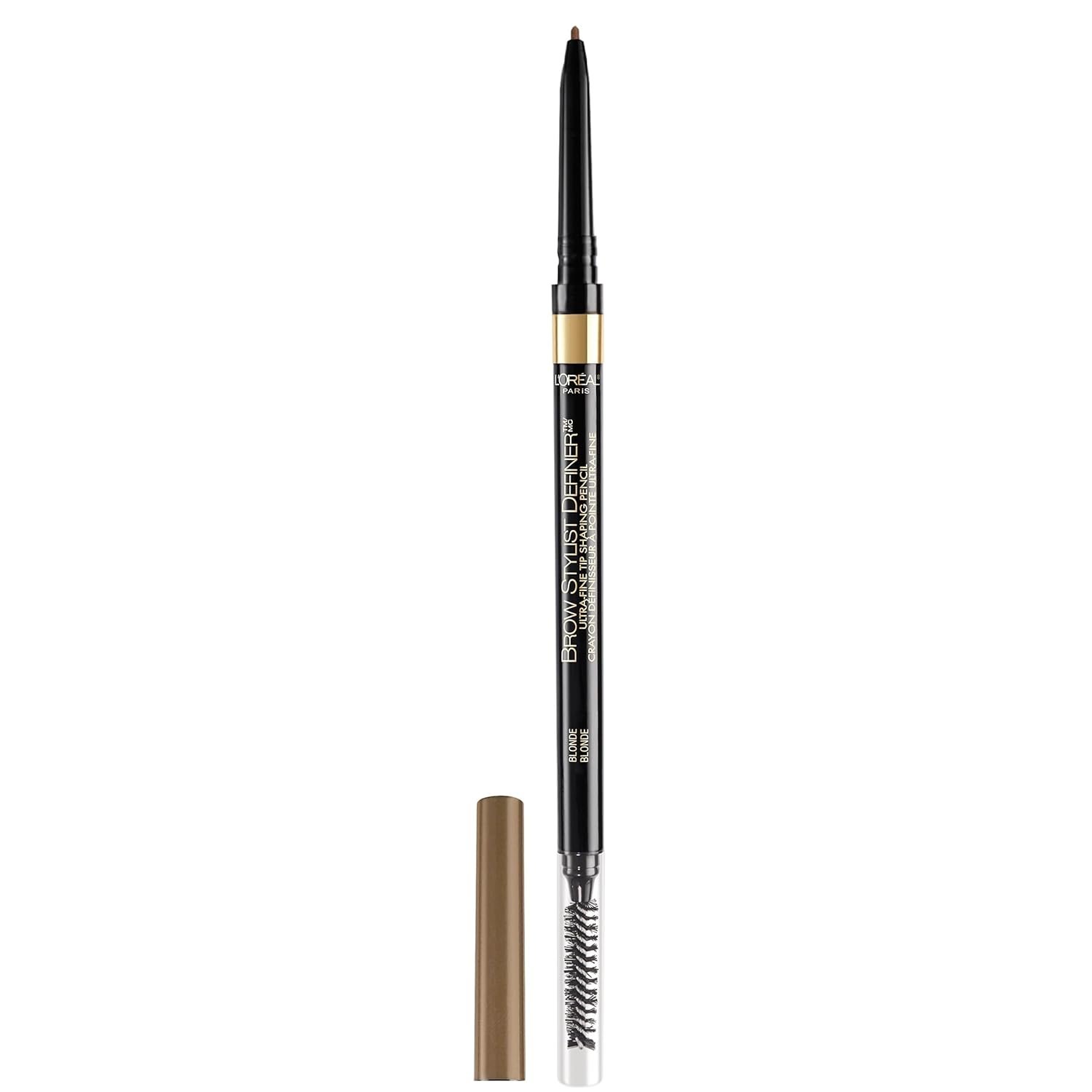 L’Oreal Paris Makeup Brow Stylist Definer Waterproof Eyebrow Pencil, Ultra-Fine Mechanical Pencil, Draws Tiny Brow Hairs and Fills in Sparse Areas and Gaps, Blonde, 0.003 Ounce (Pack of 1)