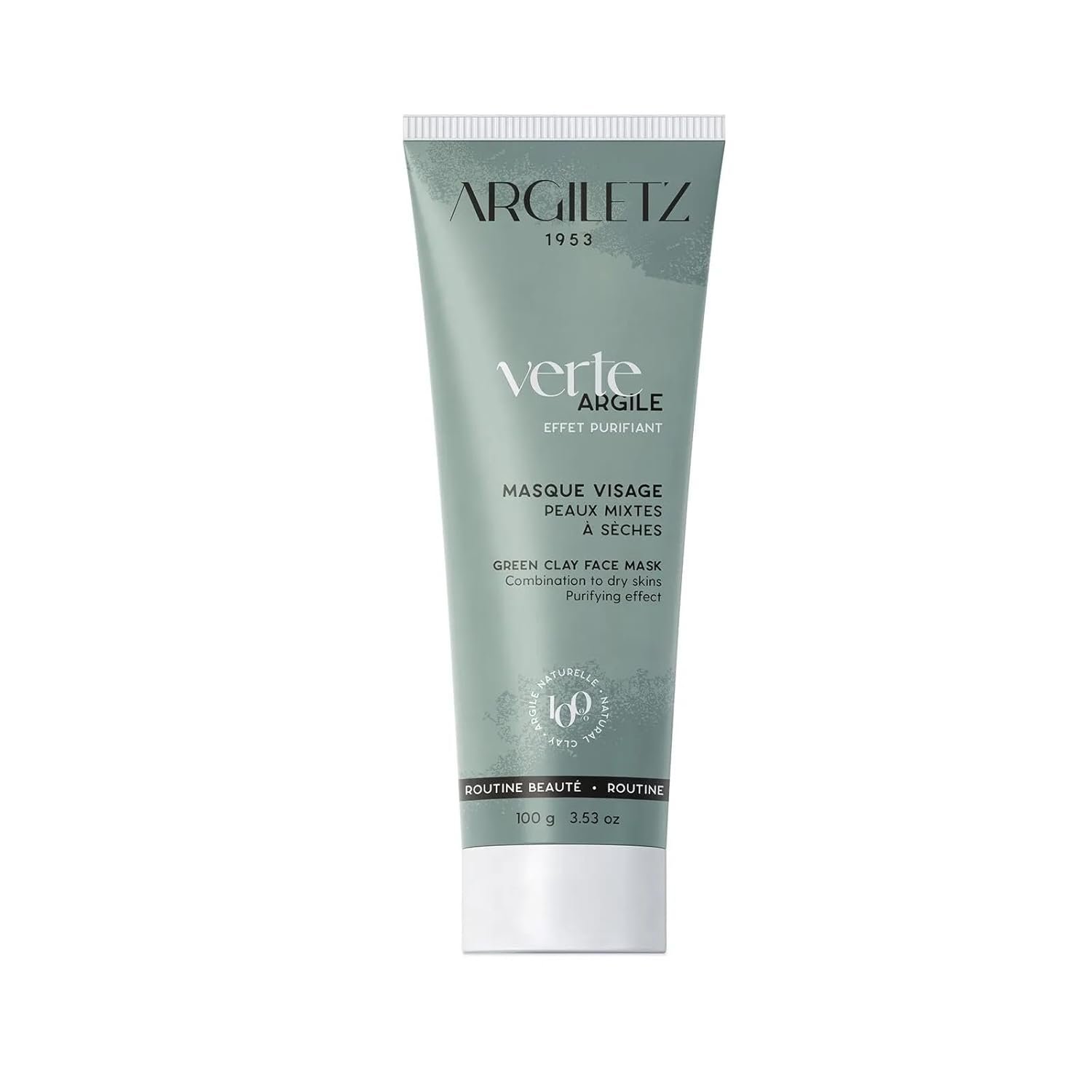 Argiletz Green Clay Face Mask for oily skin 100g / 3.53 fl.oz. 100% sourced and produced in France. Finest grade of clay.