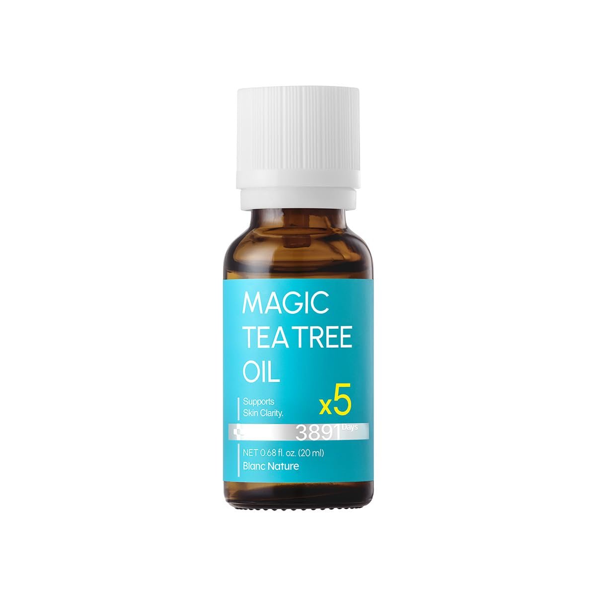 Magic Tea Tree Oil Spot Care for Face, Clarifying Facial Oil for Oily and Sensitive Skin, Lightweight and Fast Absorption, Vegan Korean Skincare, 0.68 fl oz (20ml)