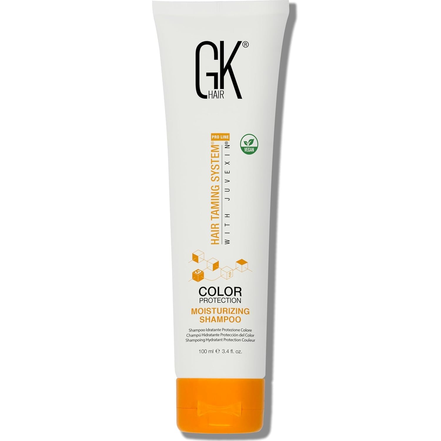 GK HAIR Moisturizing Shampoo for Color Treated Hair – Sulfate & Paraben Free Keratin Shampoo for Dry, Damaged & Frizzy Hair – Hydrating Color Protection Formula – 3.4 Fl Oz