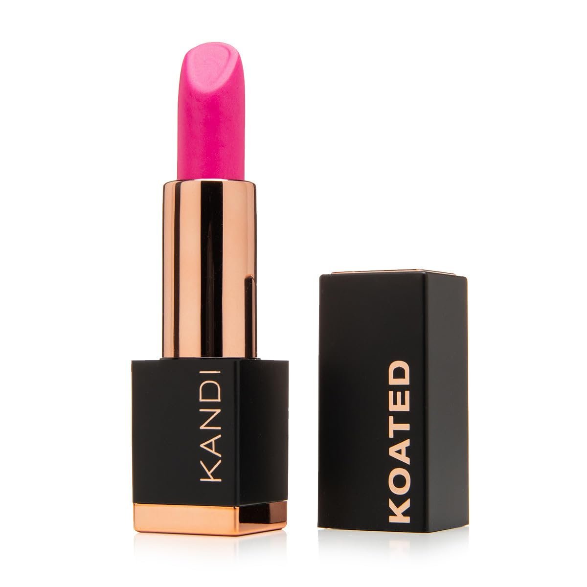 Kandi Koated Suede Matte Lipstick – Hottie A Bright Cool Pink Tone – Highly Pigmented Long-Lasting Matte Lipstick for Women – Creamy Smooth Finish – Vegan, Cruelty-Free & Paraben-Free Beauty Makeup
