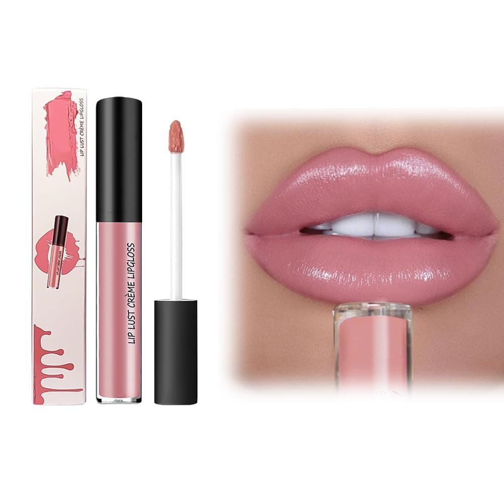 Wegodal 12 Color Cream Lip Gloss, 2025 New Cream Texture Lipstick Non-Stick Lip Gloss, Long Lasting Lipstick Hydrating Lip Tint Natural Non-Fading Liquid Lip Stick for Women (#03, One Size)