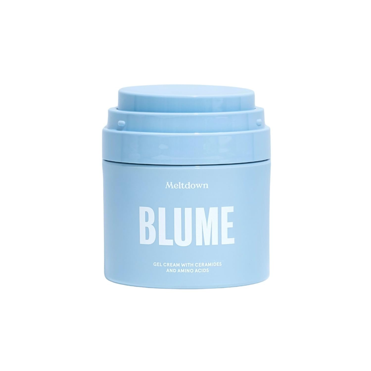 Blume Meltdown Gel Face Moisturizer for Acne Prone Skin – Oil Free Facial Moisturizer with Niacinamide & Centella to Even Skin Tone – 72-Hour Hydration Face Cream with Ceramides & Squalane (1.7 oz)