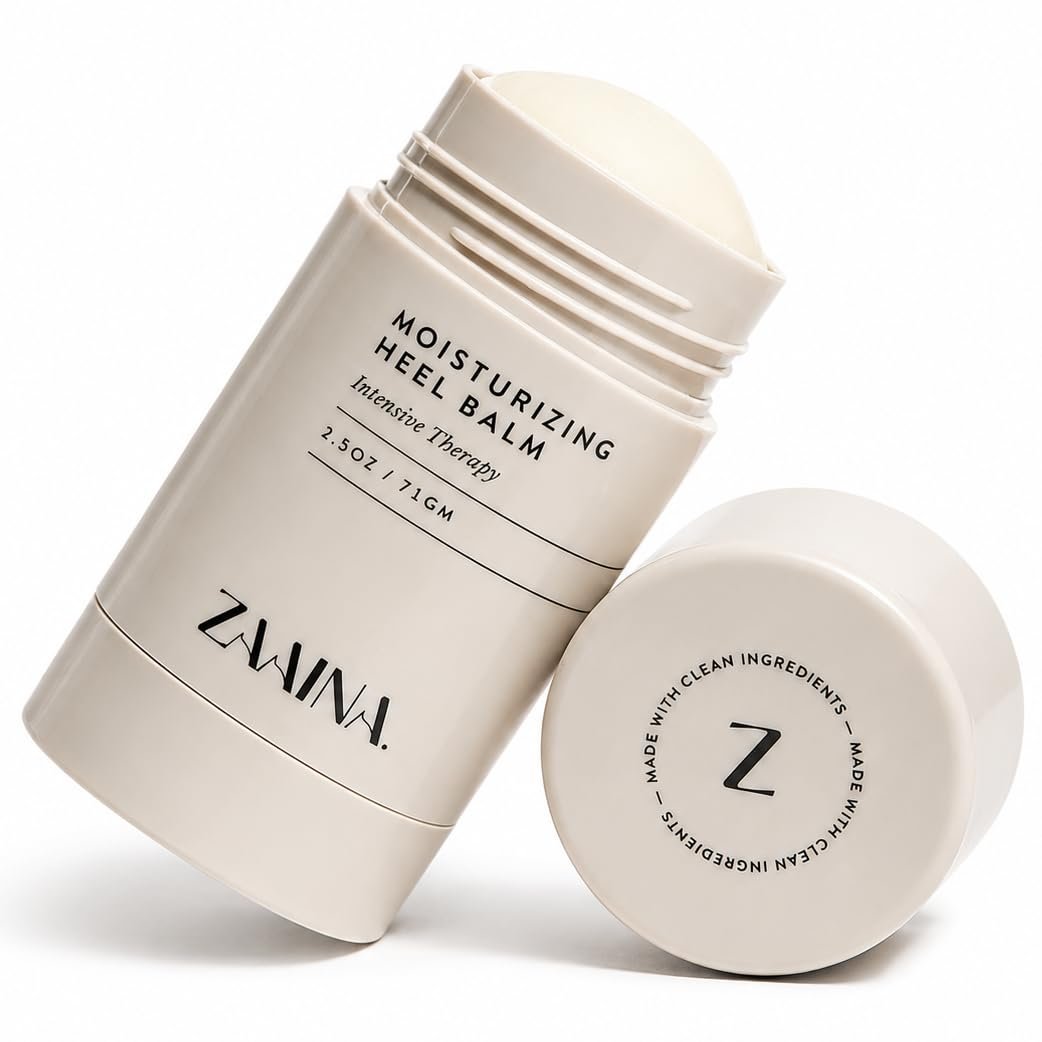 Heel Balm Stick for Dry Cracked Feet & Calluses – Foot Repair Cream for Cracked Heels, Moisturizing Foot Balm with Shea Butter, Tea Tree & Peppermint Oil – Softener for Feet, Elbows & Knees – 2.5 oz