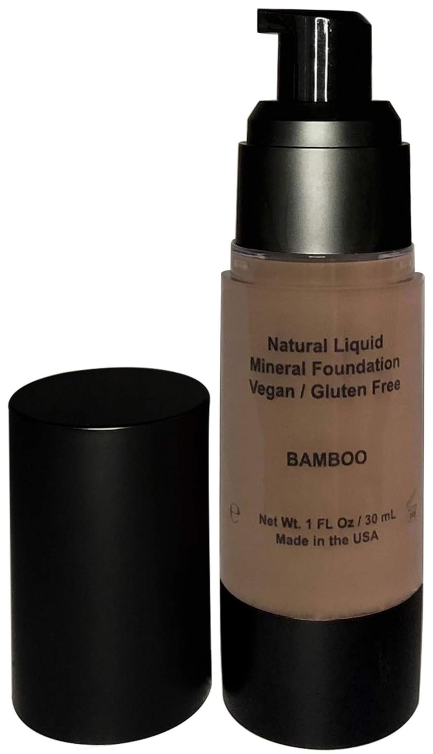 Mom’s Secret 100% Natural Foundation, Organic, Vegan, Aloe Based, Natural Sun Protection, Gluten Free, Cruelty Free, Made in the USA, 1FL Oz. (Bamboo)