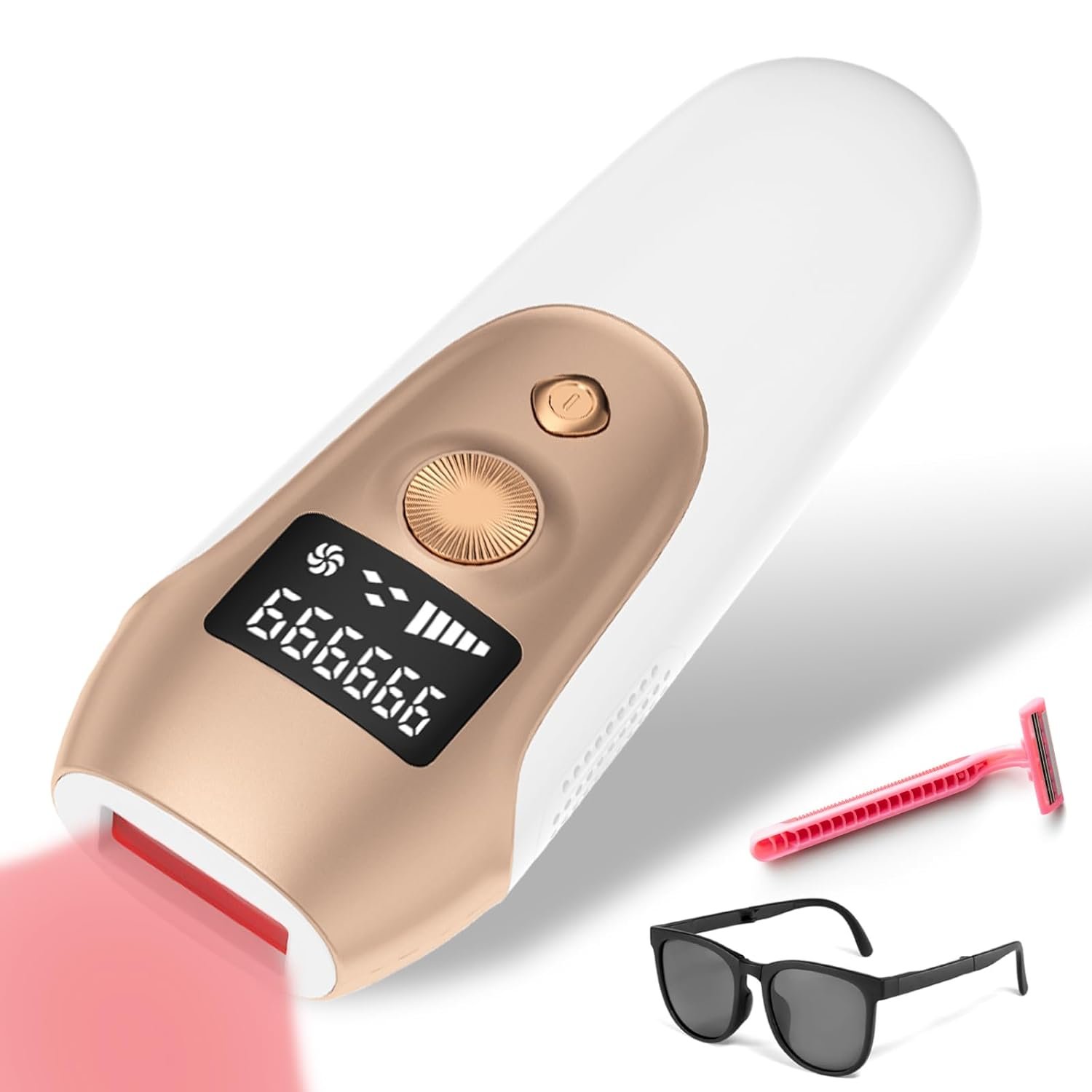IPL Hair Removal Device,IPL Laser Hair Removal for Women and Men at home，model S3, White