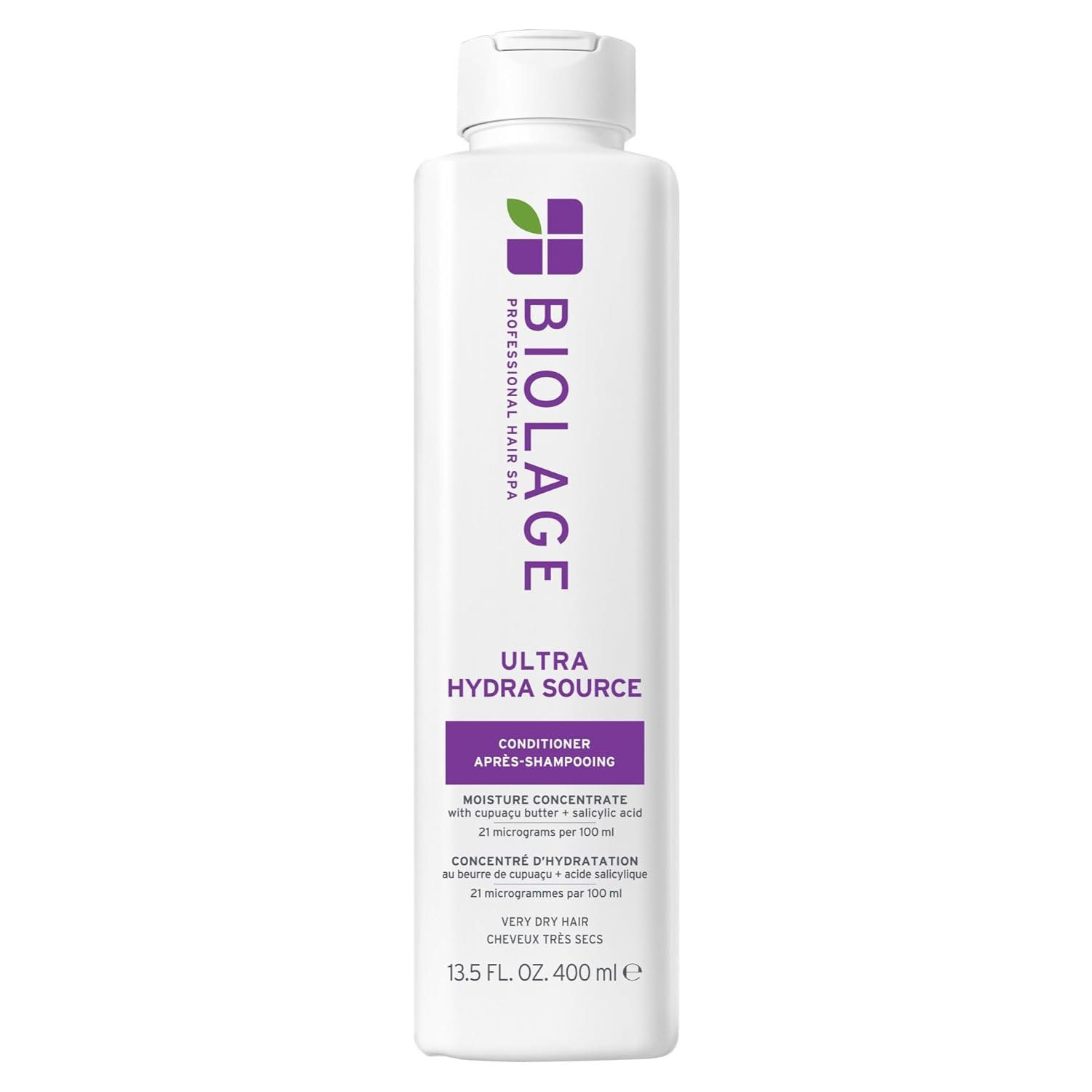 Biolage Ultra Hydra Source Conditioner – Intensely Condition, For Very Dry, Thick, Coarse Hair, Infused with Micro-dosed with Cupuaçu Butter & Salicylic Acid