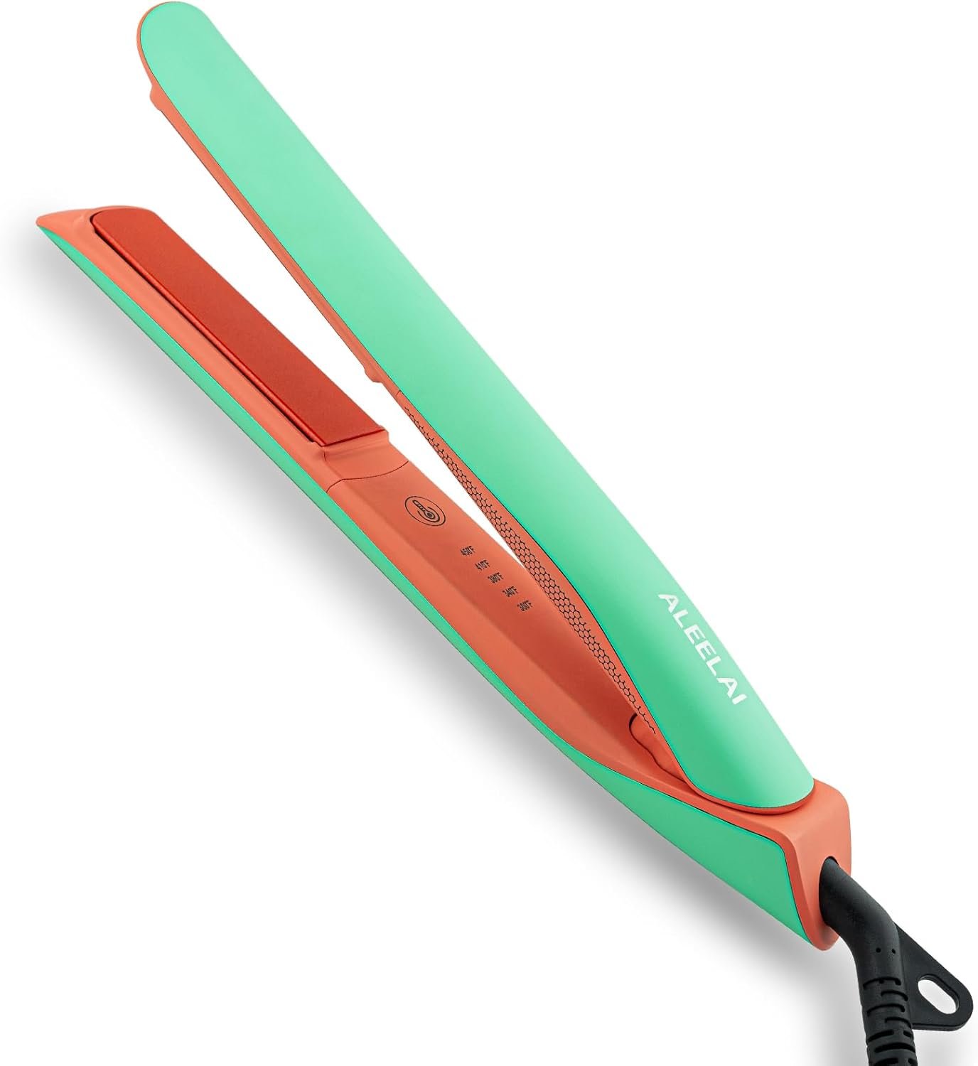 Flat Iron Hair Straightener and Curler, 2-in-1 Ceramic Styling Tool with Floating Plates, Fast Heat-Up, Adjustable Temperature, Dual Voltage for Travel & Home Use