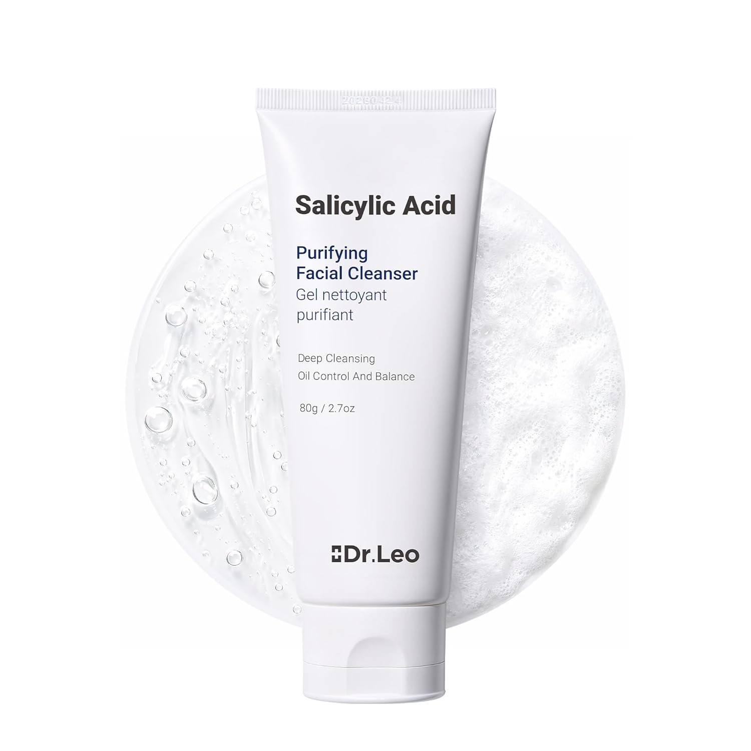 1.8% Salicylic Acid Cleanser, Acne Face Wash for Oily Skin – Daily Oil Control, Gentle Plant Extracts, 8 Amino Acids, Deep Cleans Minimizes Pores, Removes Blackheads, Prevents Breakouts 2.7oz
