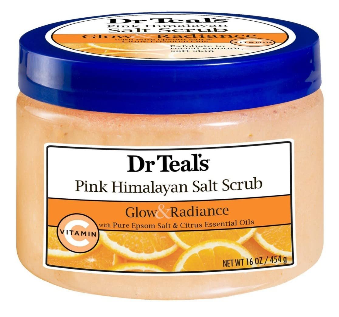 Dr. Teal’s Salt Scrub Pink Himalayan Glow 16 Ounce Jar