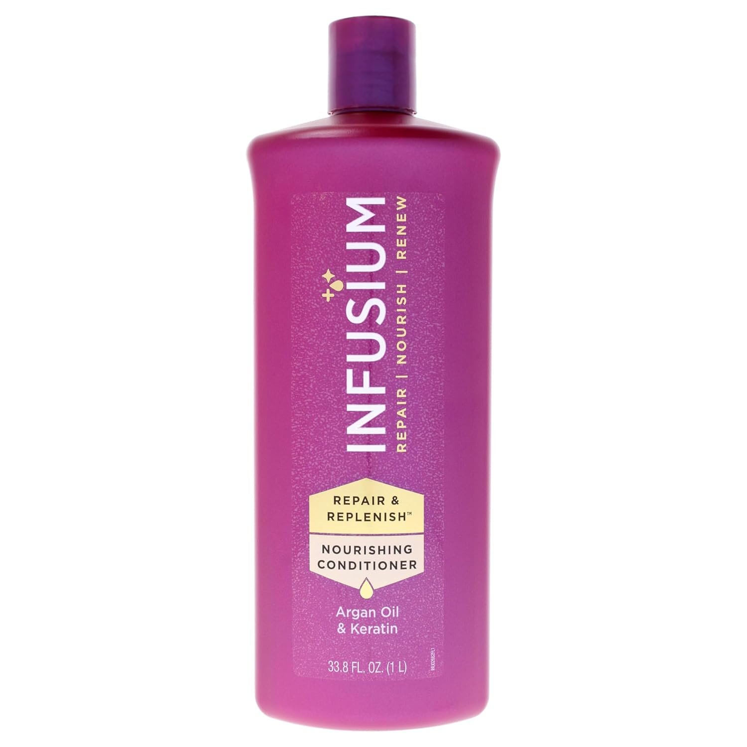 Infusium Repair and Replenish Nourishing Conditioner – Hair Conditioner with Keratin, Argan Oil, and Ceramides – Suitable for All Hair Types – 33.8 oz
