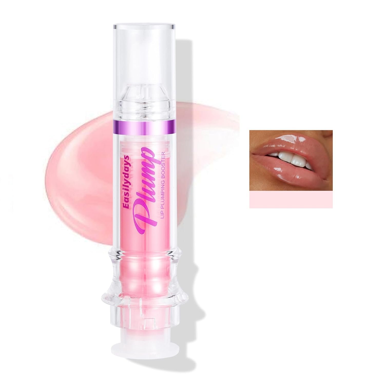 Lifting Gloss, Spicy Lip Plumping Booster Lip Gloss Glossy Lipstick, Hydrating, Volumizes, High-Shine, Fuller Plumper Lip Mirror Lip Glaze, Plump & Pout Lip Plumper for Women Girls (#01)