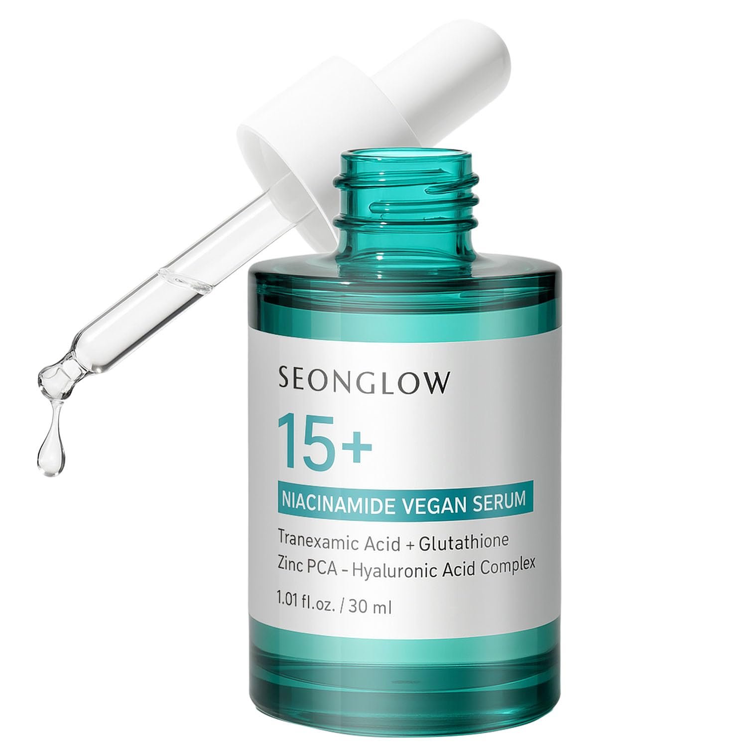 15% Vegan Niacinamide+ 3% Tranexamic Acid Serum: Korean Skin Care Niacinamide serum – Pore Minimizer for Face, Glutathione, Zinc PCA, 1.01 fl.oz.(30ml)