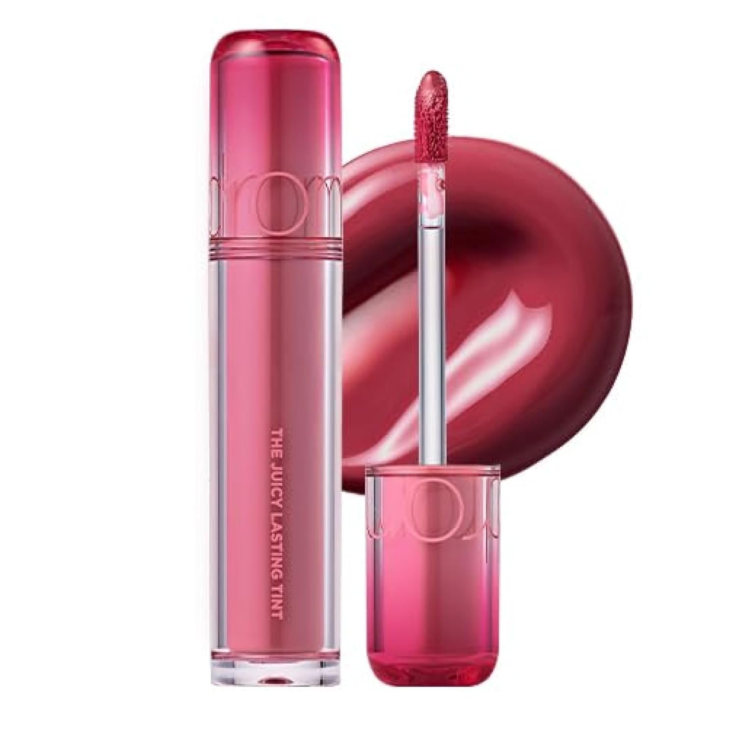 rom&nd THE JUICY LASTING TINT 04 FIG FIG | K-Beauty Rosy Plum Lip Stain Gloss | Tanghulu-Inspired High-Shine, Long-Lasting, Hydrating & Plumping Effect