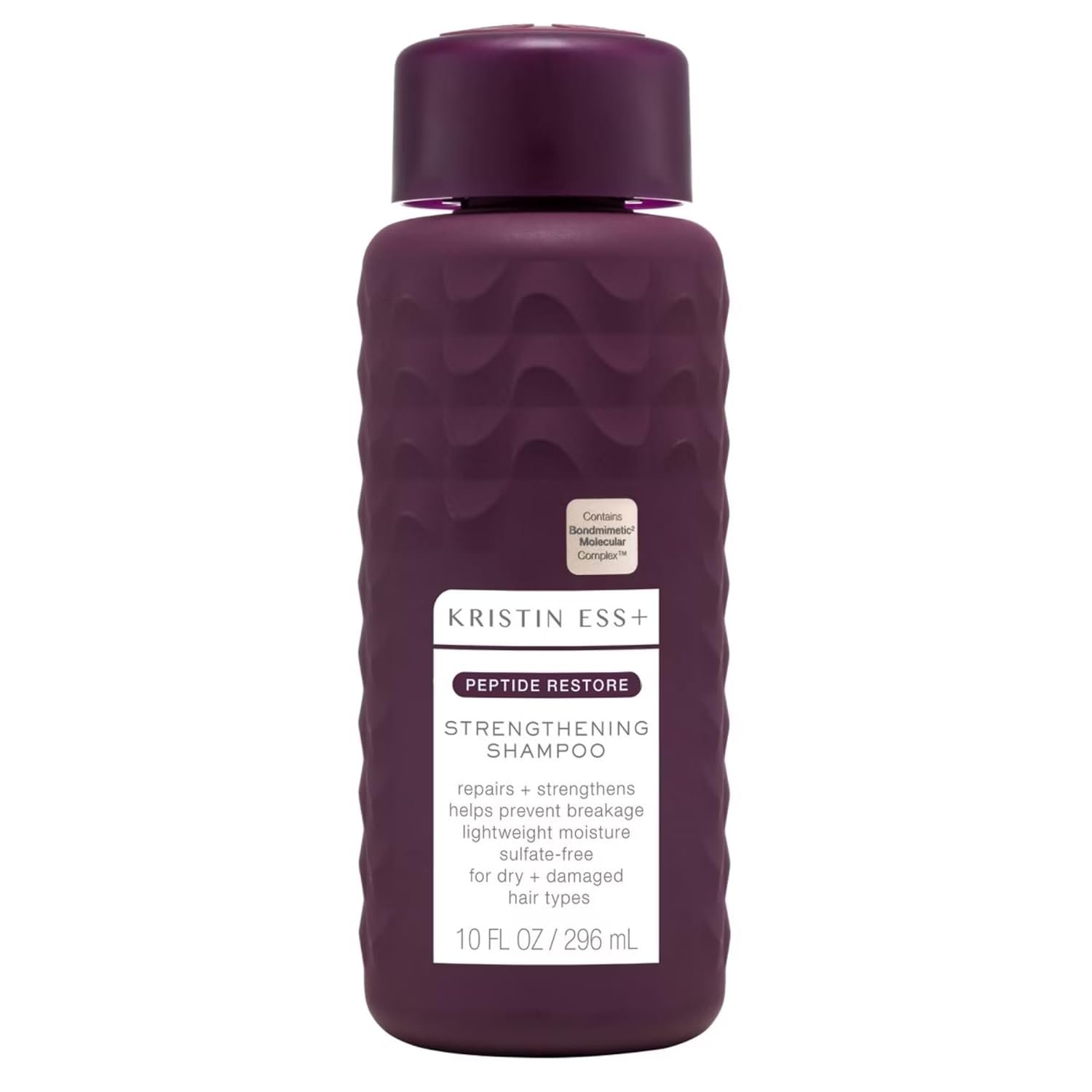 Kristin Ess+ Anti-Fade Moisturizing Shampoo with UV Color Shield & Peptide Technology for Prolonged Color Vibrancy – Sulfate Free, Paraben Free, Vegan, 10 fl oz