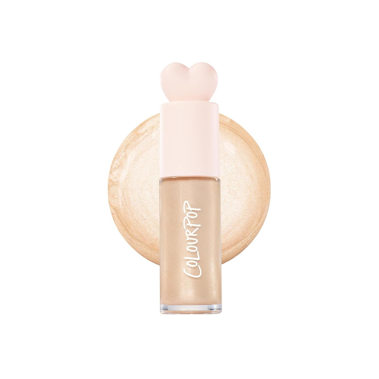 ColourPop Hi-Lite Dewy Liquid Highlighter – Ultra-Reflective Face & Body Illuminator – Glowy Summer Makeup with Hyaluronic Acid & Niacinamide for a Blendable Glow – Sugar Donut (0.38 oz)