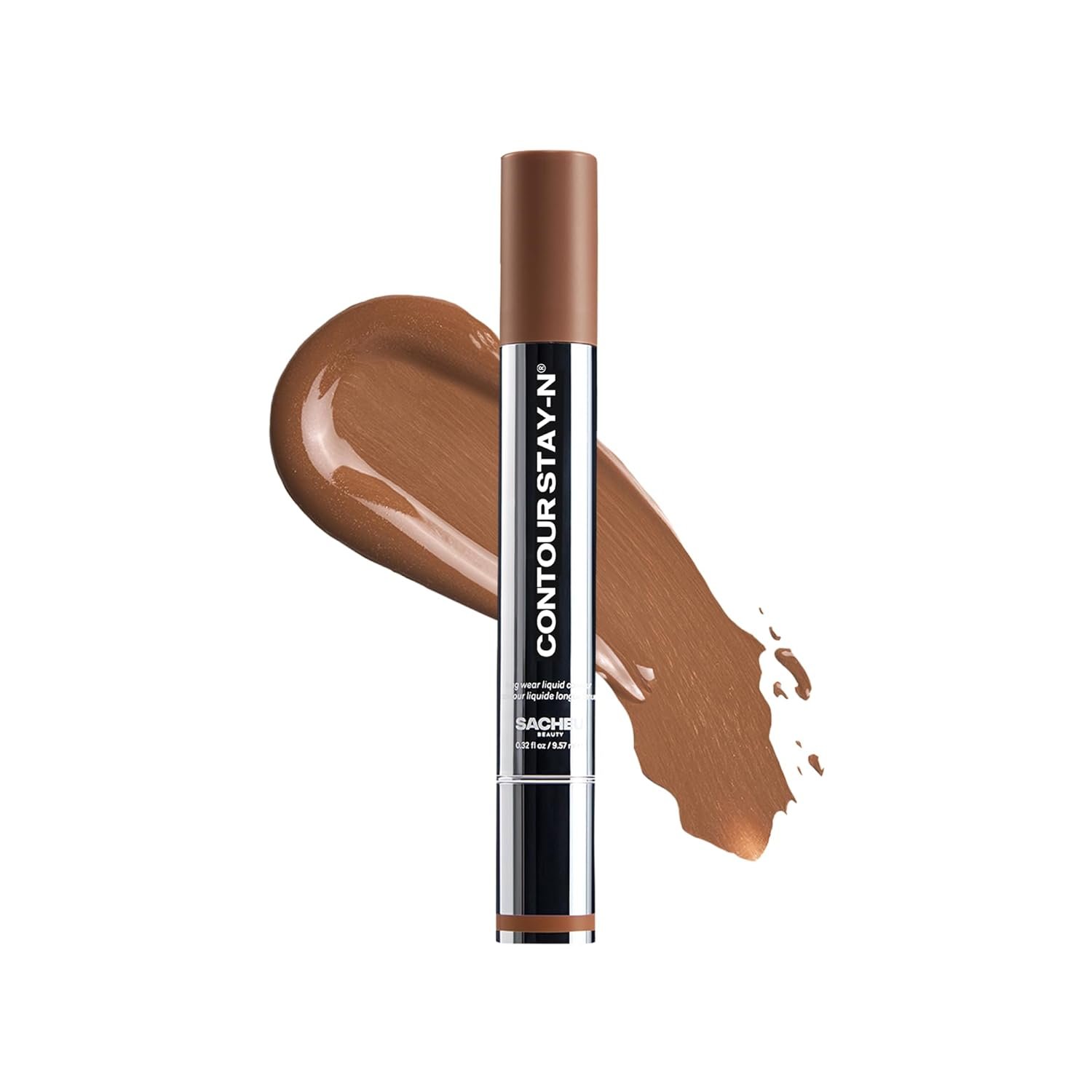 Sacheu Liquid Contour STAY-N Long Wear Cream Contour Makeup — Long Lasting, Blendable, & Lightweight Formula — Vegan & Cruelty-free, Giving Drama