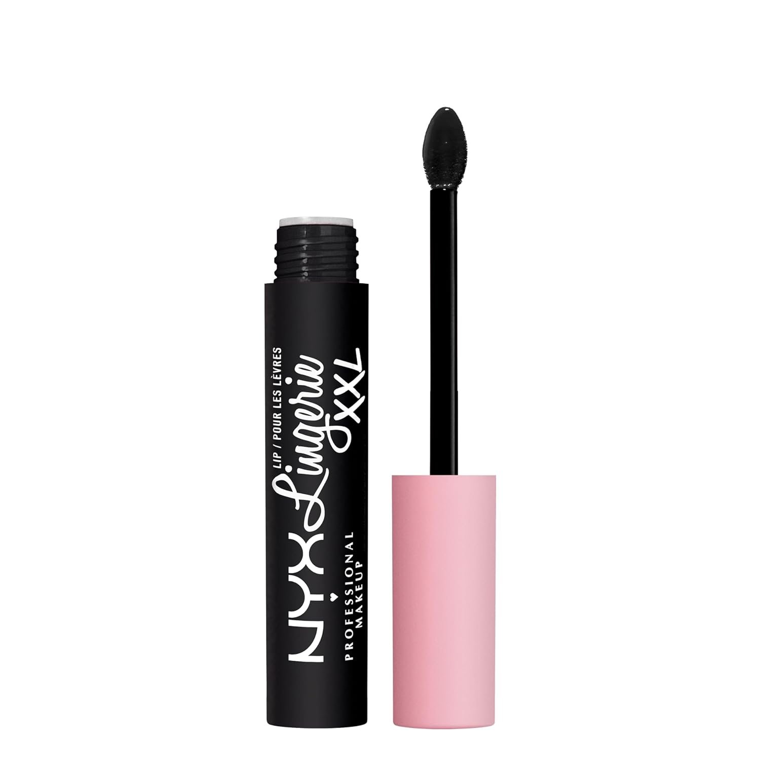 NYX PROFESSIONAL MAKEUP Lip Lingerie XXL Matte Liquid Lipstick – Naughty Noir (Black)
