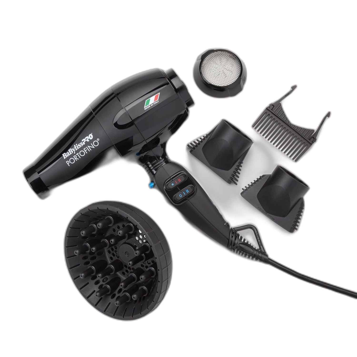 BaBylissPRO Nano Titanium Italian Portofino Hair Dryer – Professional 2000 Watt Blow Dryer