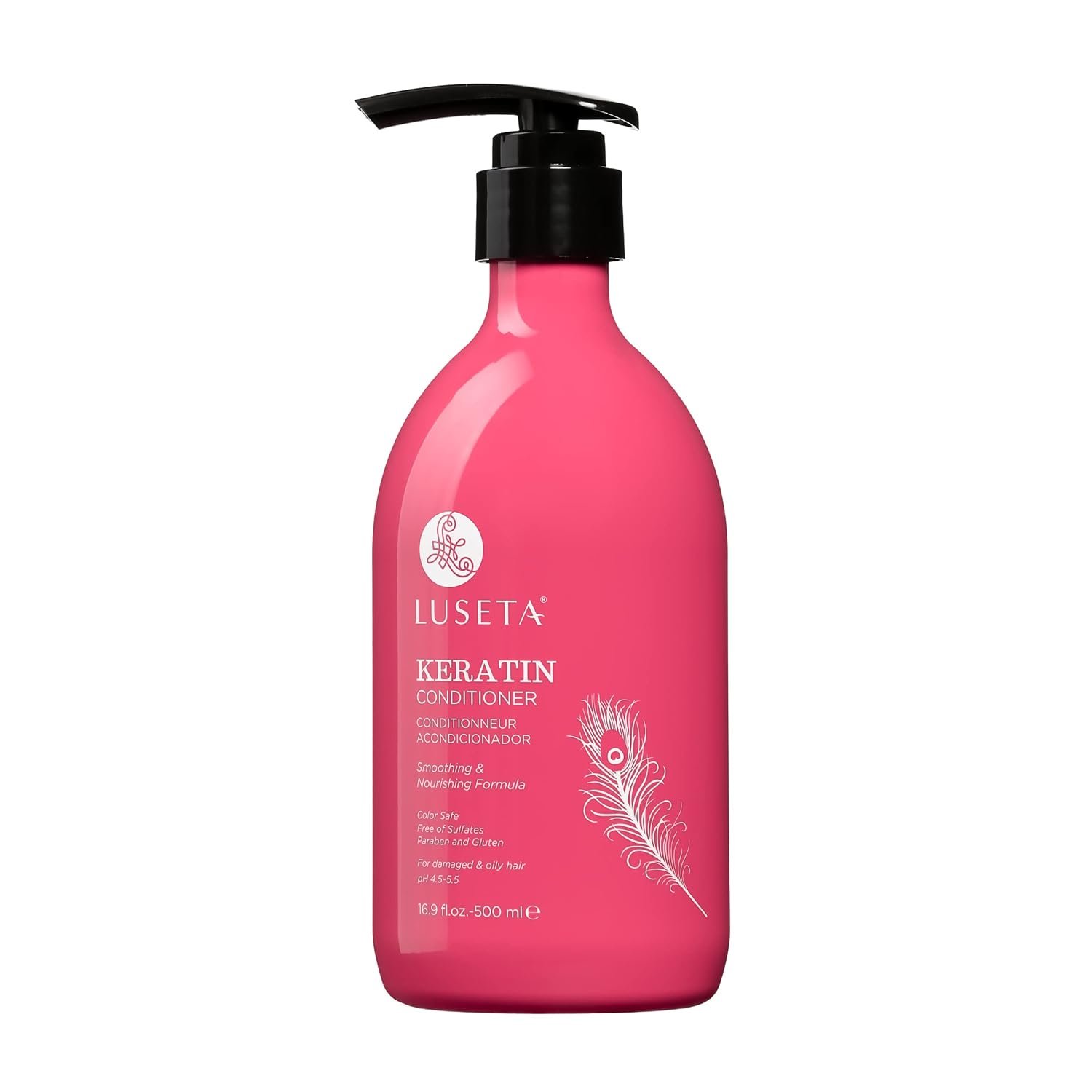 Luseta Keratin Conditioner Hydrating and Nourishing, Hydrating for Dry Damaged Hair, 16.9 Fl Oz