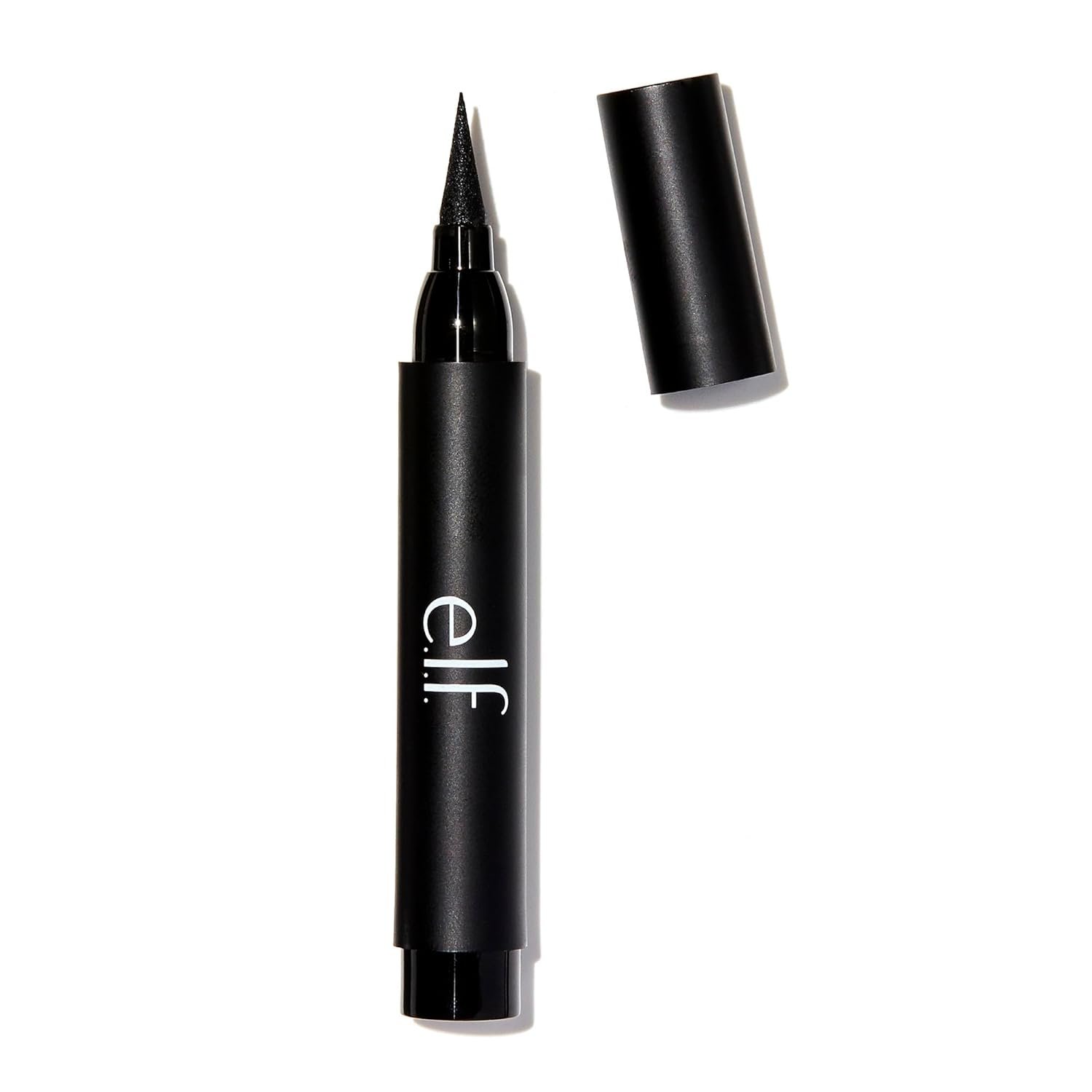 e.l.f. Intense Ink Eyeliner, Enhances The Lash Line With Rich & Long-Lasting Color, Tip For Precise Application, Vegan & Cruelty-Free, Blackest Black