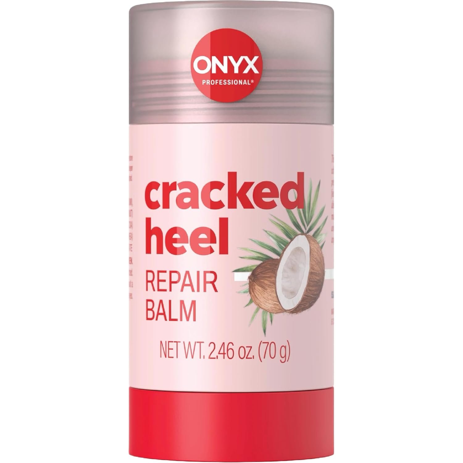 Onyx Professional Cracked Heel Repair Balm Stick for Dry Cracked Feet Treatment, Coconut Scent, 1 pack – Moisturizing Foot Balm, Rolls On, Cracked Heel Treatment