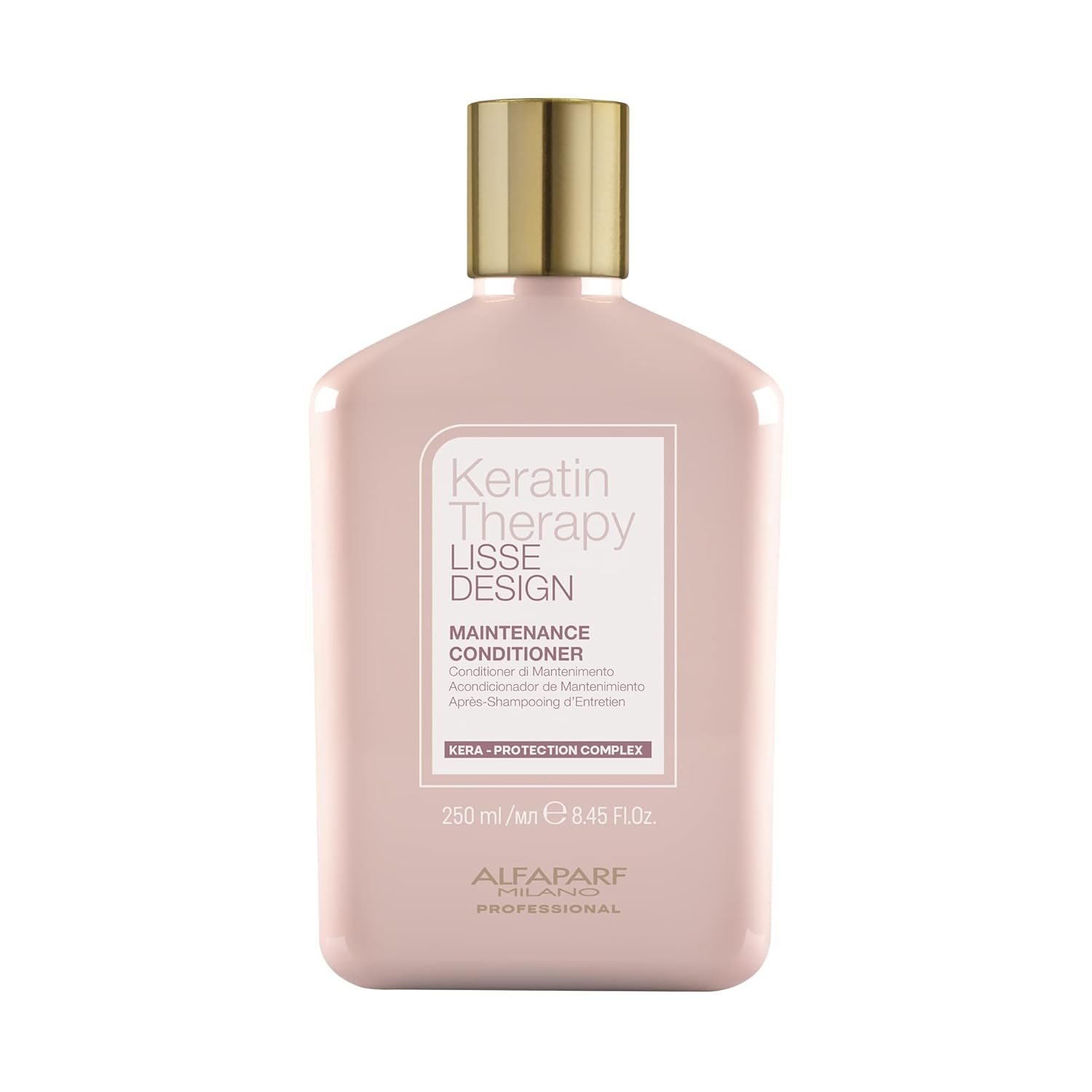 ALFAPARF MILANO Lisse Design Keratin Conditioner – Frizz Control – Maintains Keratin Smoothing Hair Treatment – Hydrating with Collagen and Keratin – For Dry, Damaged Hair (8.45 oz)
