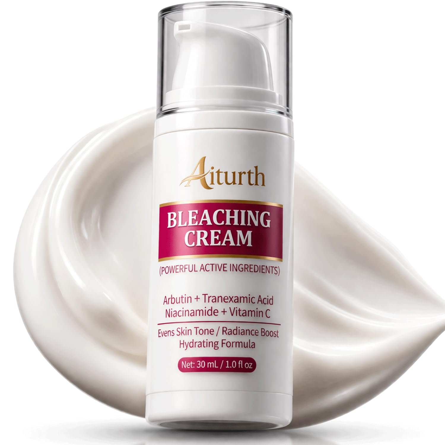 Skin Bleaching Cream for Intimate Areas with 20,000ppm Arbutin, 20,000ppm Tranexamic Acid, Vitamin C Skin Whitening Cream Dark Spot Remover for Underarm, Knees, Elbows,Inner Thigh,Bikini Area 1fl.oz