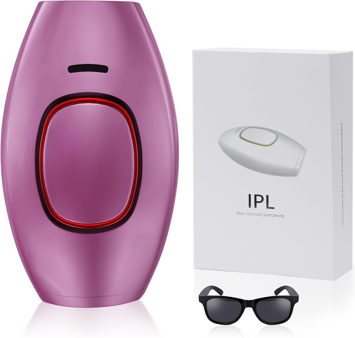 IPL Laser Hair Removal, Laser Hair Removal Device for Women Man, Painless Full Body & Face Hair Removal at Home (Pink)