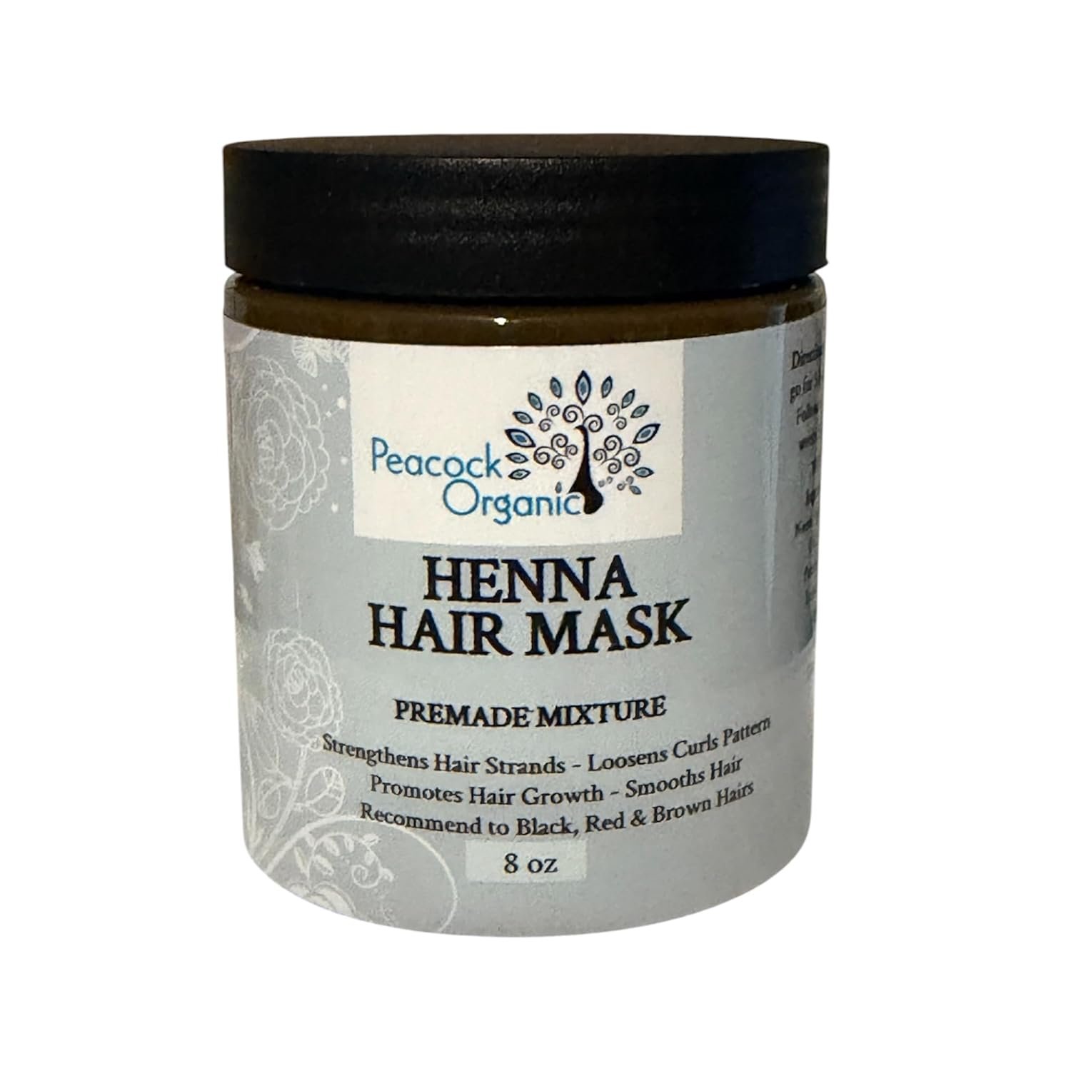 Mehndi Henna Hair Mask – Ayurvedic Deep Conditioning Treatment for Stronger, Fuller-Looking Hair & Shine – Natural Herbal Mask for Dry, Damaged Hair & Scalp Care – Premade Henna Mask, 8oz