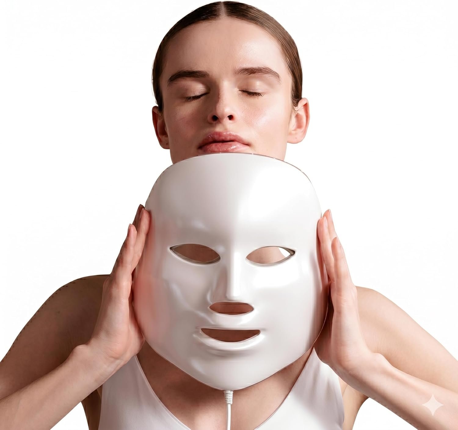 LED Light Therapy mask (Model FM-01),4 Colors led face mask Light Therapy,Portable Wireless red Light Therapy mask, Home and Travel Skin Care