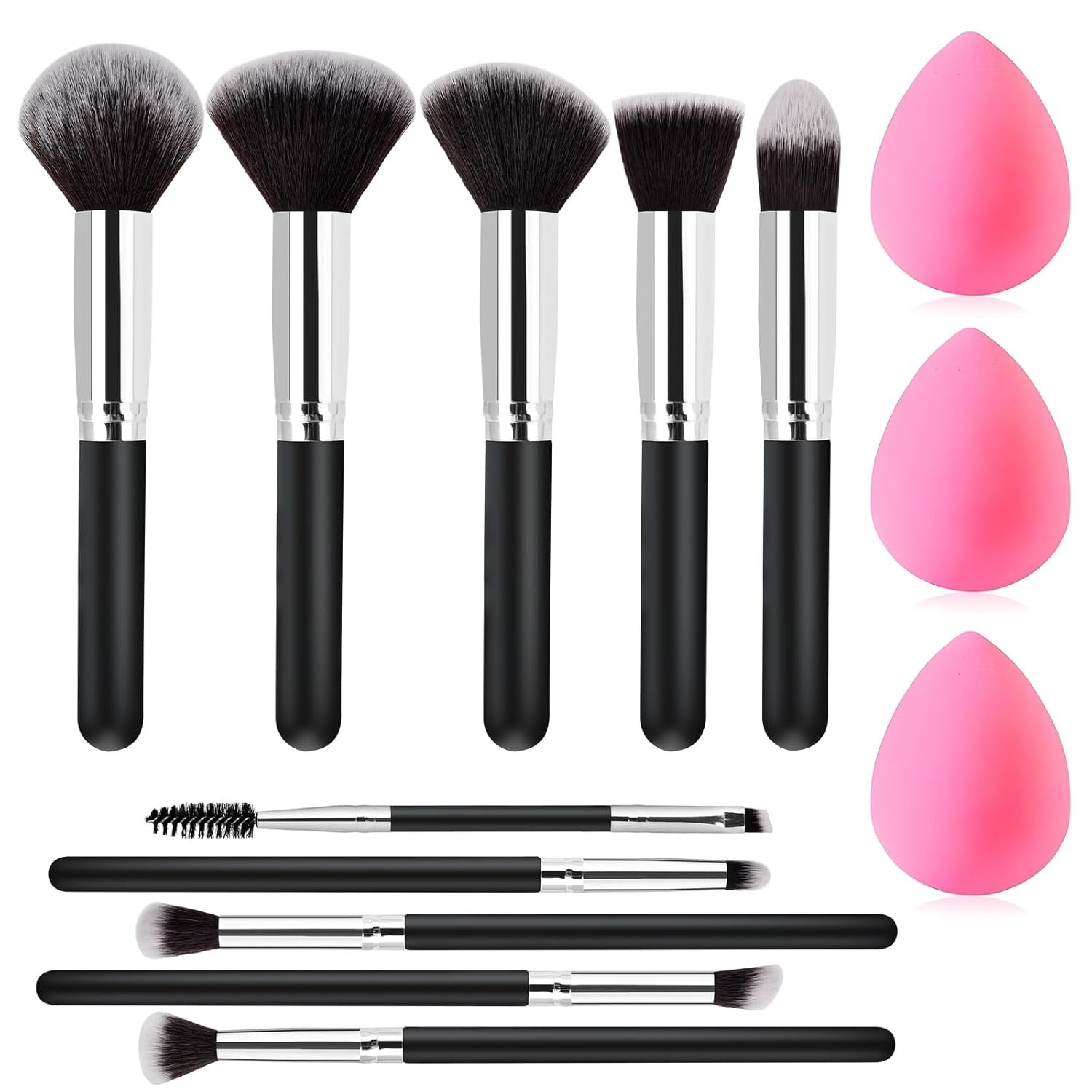 Makeup Brushes Set Gifts for Women, Gifts for Teen Girls Mom Wife Sister 13 Pcs Premium Kit with Foundation Concealer Blush Sponge Professional Beauty blenders Accessories for Mothers Day Birthday