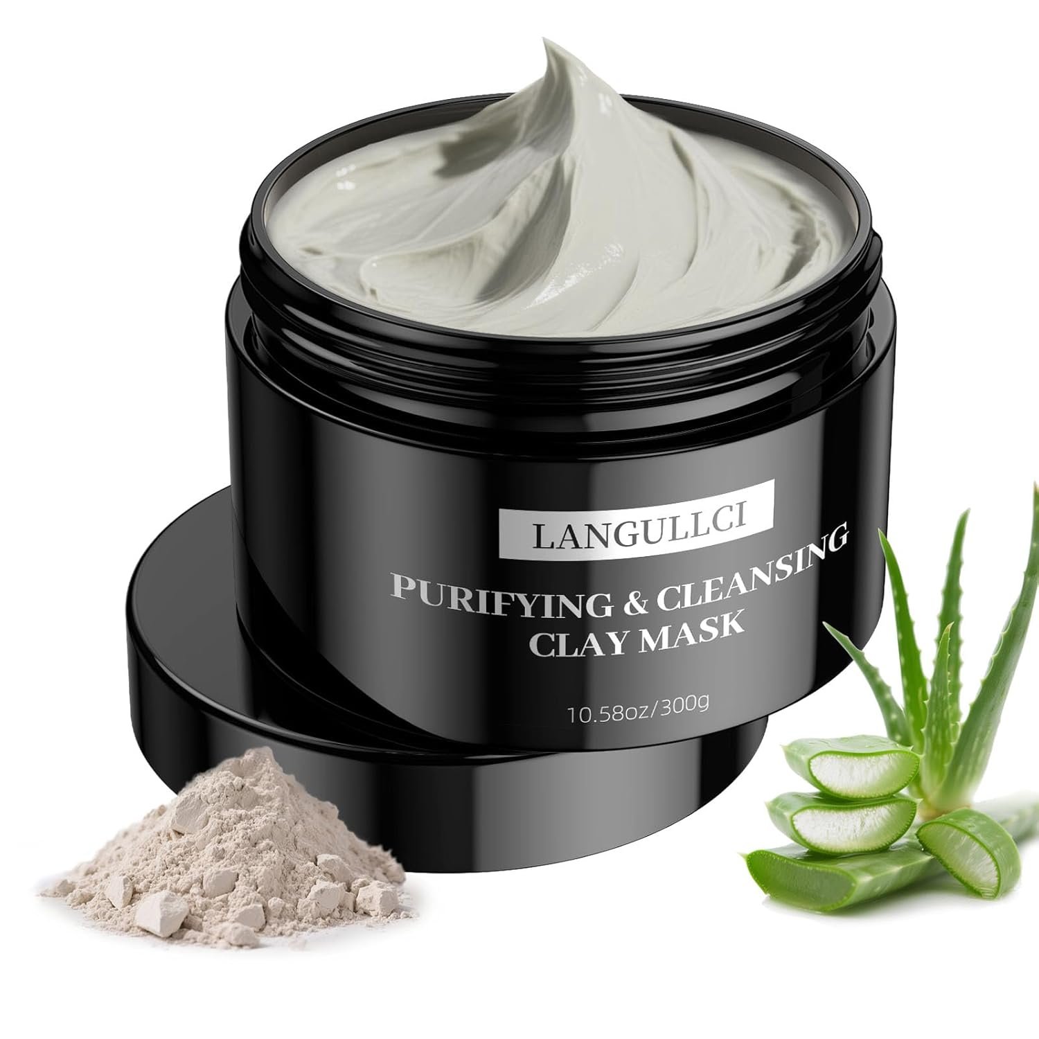 Clay Mask & Mud Face Mask – Purifying Kaolin Clay Mask, Blackhead Remover & Oil Control for Sensitive, Oily & Dry Skin | Detoxifying Pore Cleanser & Scrub | Helps Reduce Pores & Acne | 10.5 oz