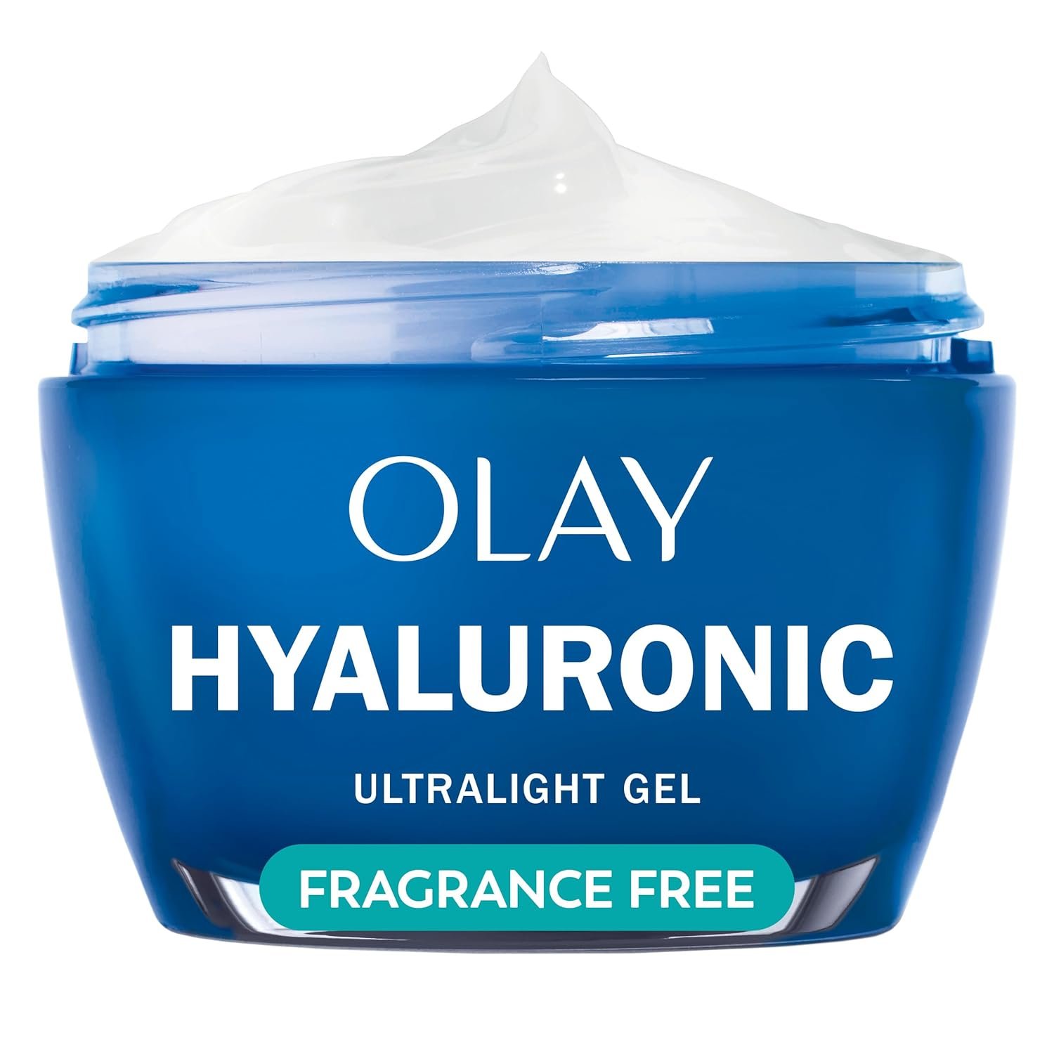 Olay Hyaluronic Acid Face Moisturizer, Instant Hydration for Women, Fragrance-Free – Dry Skin Solution, Glowing, Smoothing, Plumping, Renewing – Niacinamide, Amino Peptides 1.7 Oz
