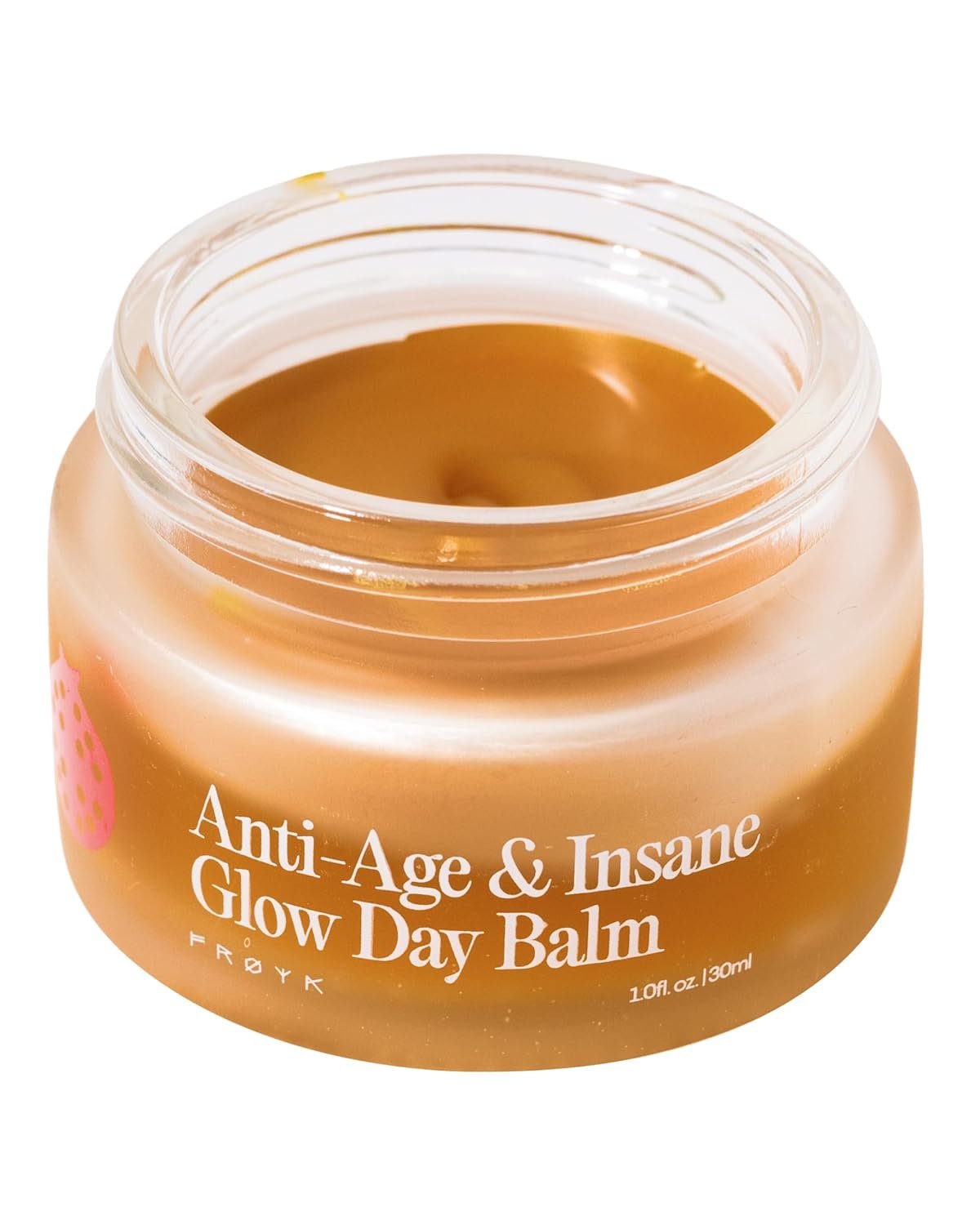 FRØYA Organics Anti-Age & Insane Glow Day Balm | Younger Skin and Instant Glow Results | Rosehip Pomegranate Sea Buckthorn Beeswax | Water Free Daily Moisture Balm | 30ml