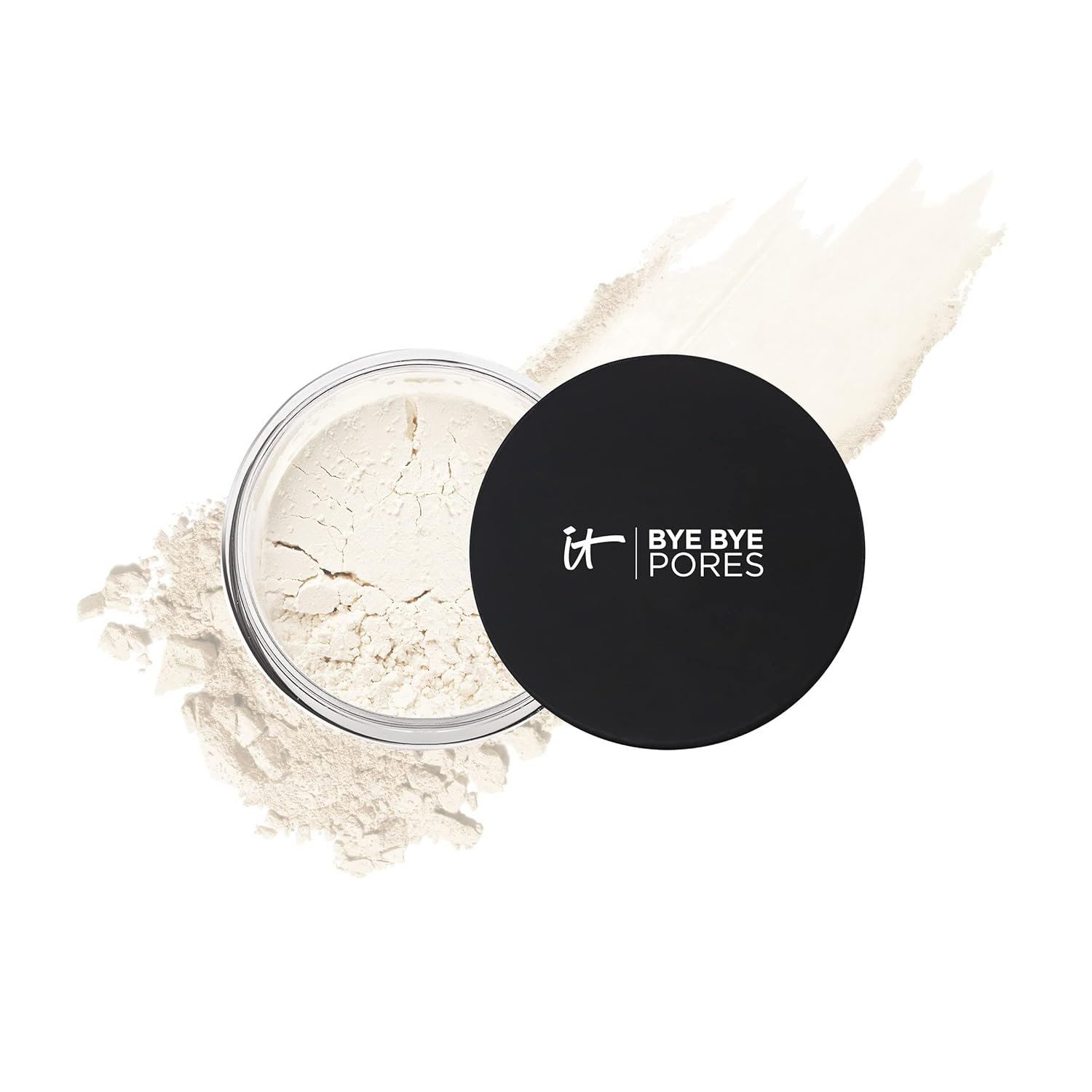 IT Cosmetics Bye Bye Pores – Poreless Finish Loose Setting Powder Makeup – Translucent Blurring Face Powder for All Skin Tones – with Peptides, Silk, Collagen & Antioxidants – 0.23 oz