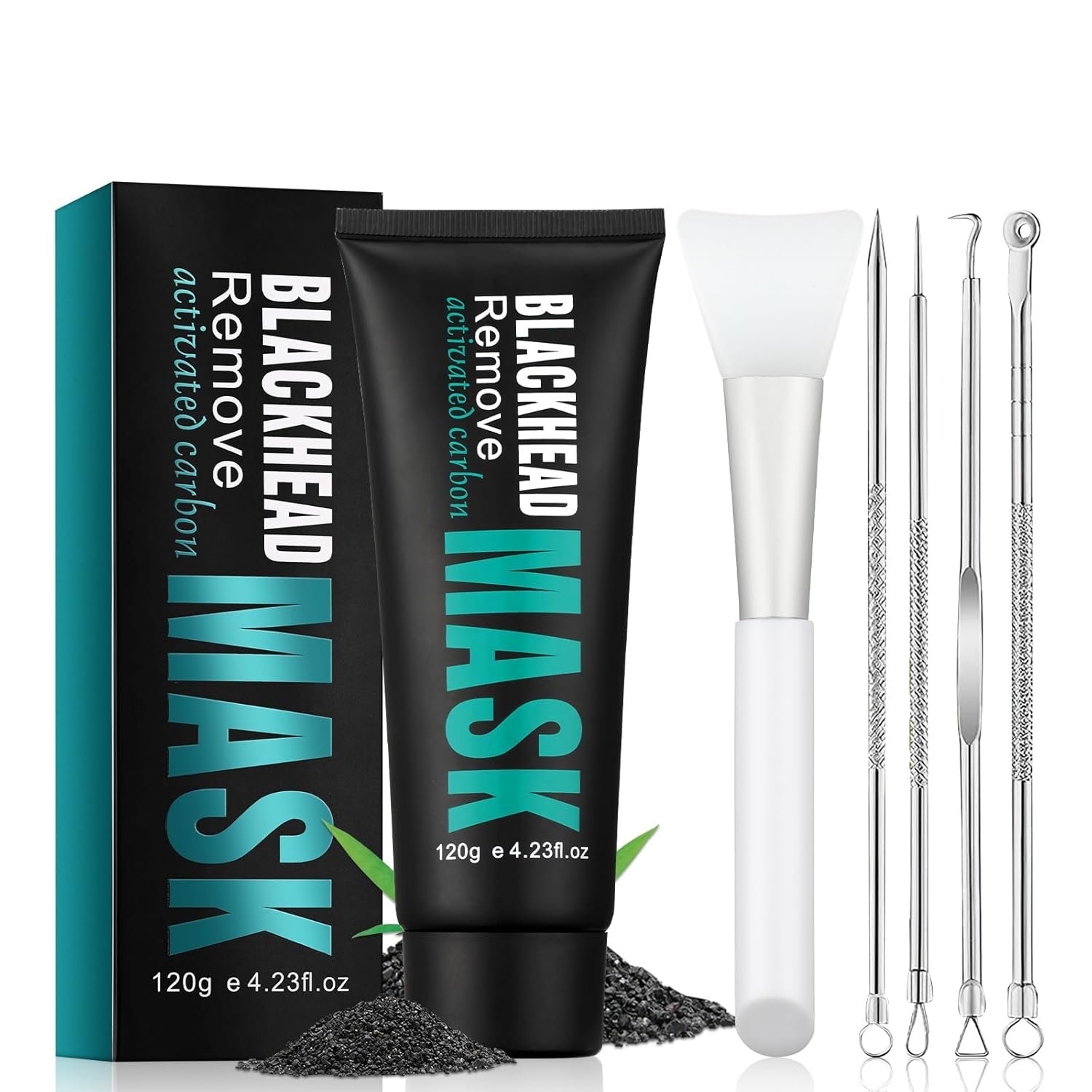 Blackhead Remover Mask, Activated Charcoal Peel Off Face Mask, Blackhead Remover for Oil Skin,Deep Cleansing for Face Nose Blackhead Pores, For All Skin Types with Tool (3.53oz)