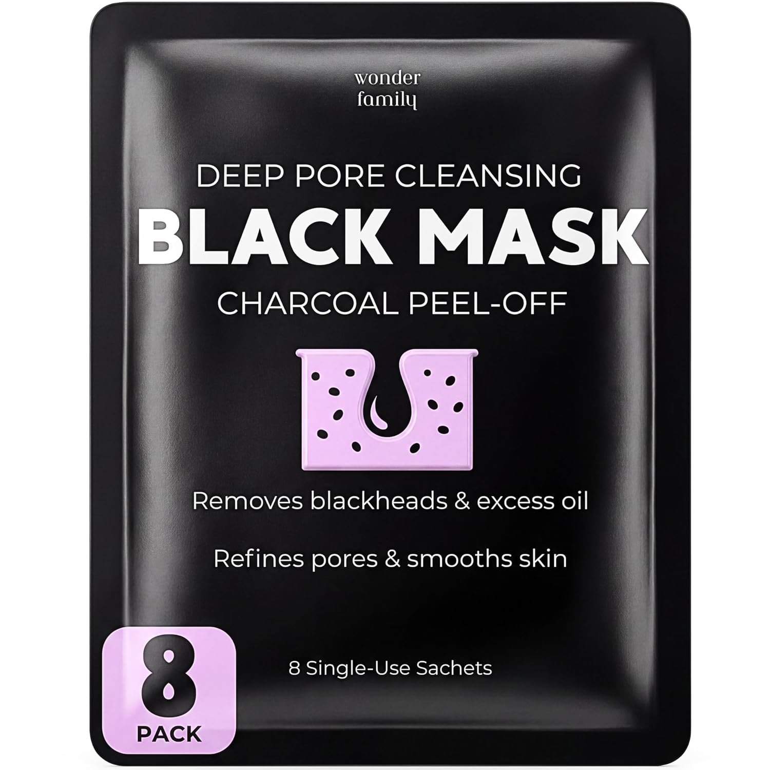 Black Mask Peel Off Face Mask with Activated Charcoal Powder – Korean Blackhead Remover Mask for Nose & Face, Pore Cleaner, Clay Mask & Strips Alternative, Face Mask Skincare for Men & Women, Gift Set