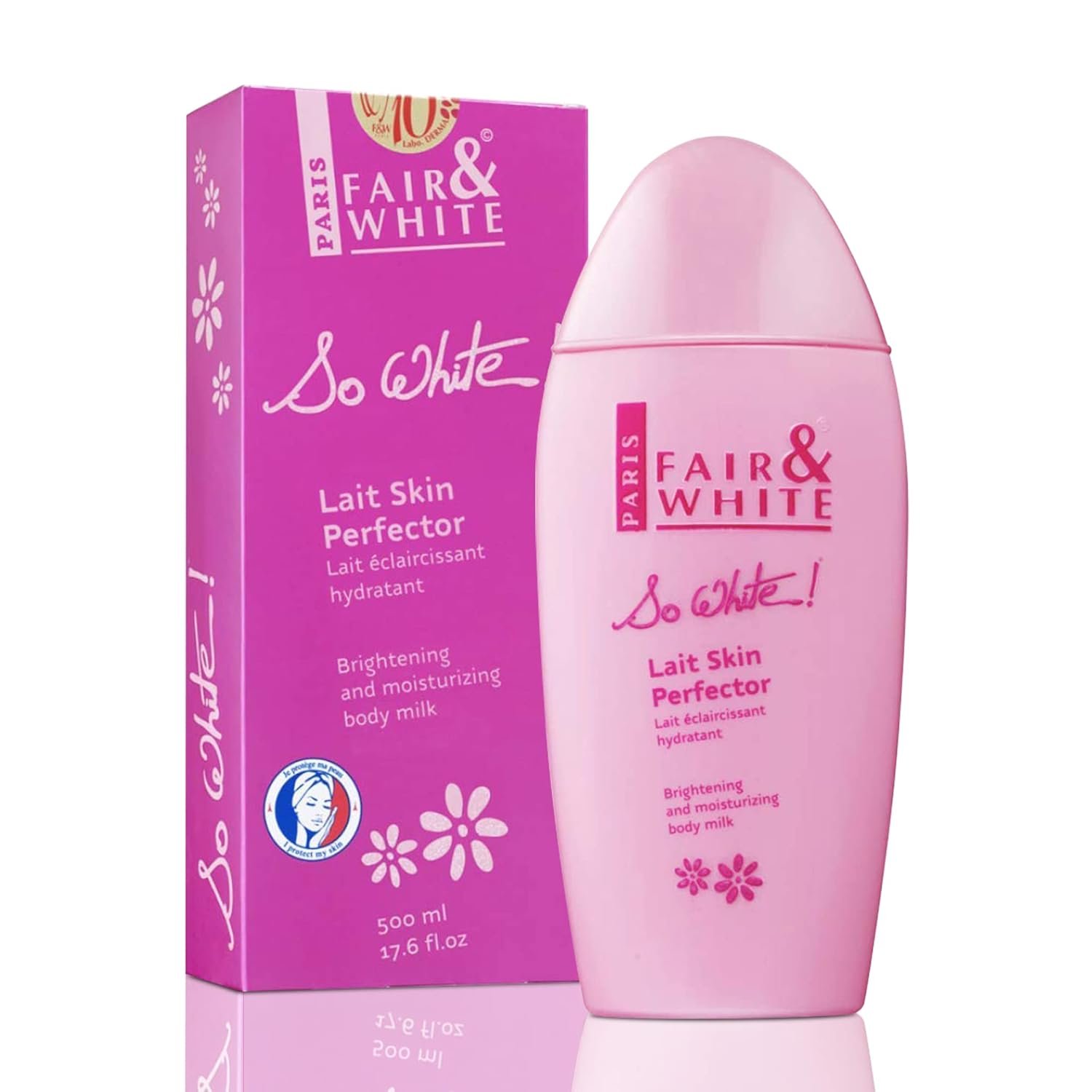 FAIR & WHITE So White, Skin Brightening Lotion – 500 ml / 17.6 Fl oz – Daily Moisturizing Body Lotion