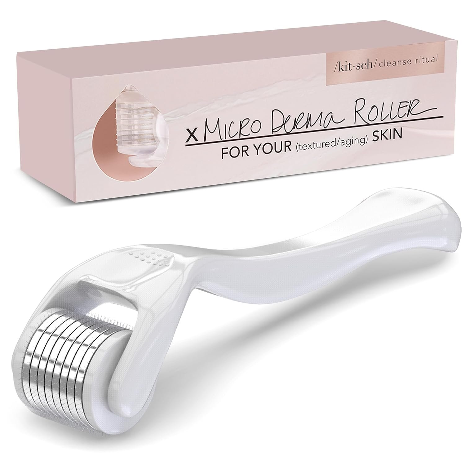 Kitsch Derma Roller – Skin Care Tool & Face Rollers – Dermaroller for Men and Women – Easy-to-Use Beauty Roller for Skin