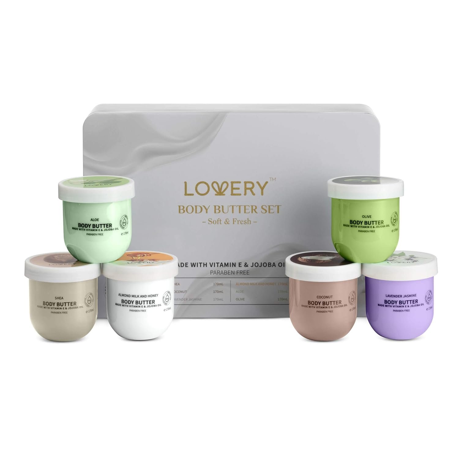 Mothers Day Gifts for Mom, Wife, Grandma – Whipped Body Butter Shea Cream W/ Jojoba Oil & Vitamin E – Hydrating Natural Moisturizer Scented Body Lotion for Women Set 36oz – Skincare Gift Set Self Care